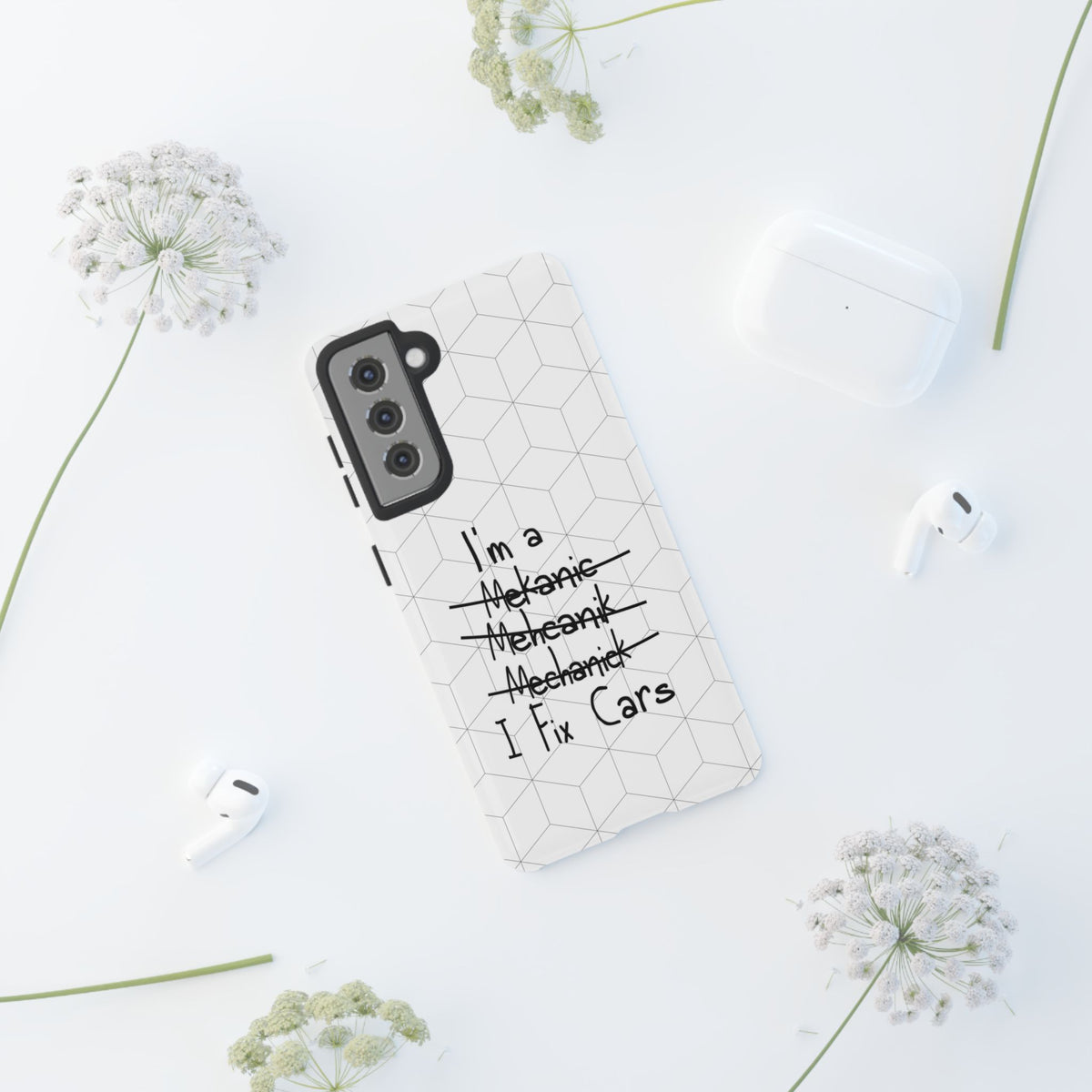 Mechanic I Fix Cars Funny Tough Phone Case | Car Guy Gift