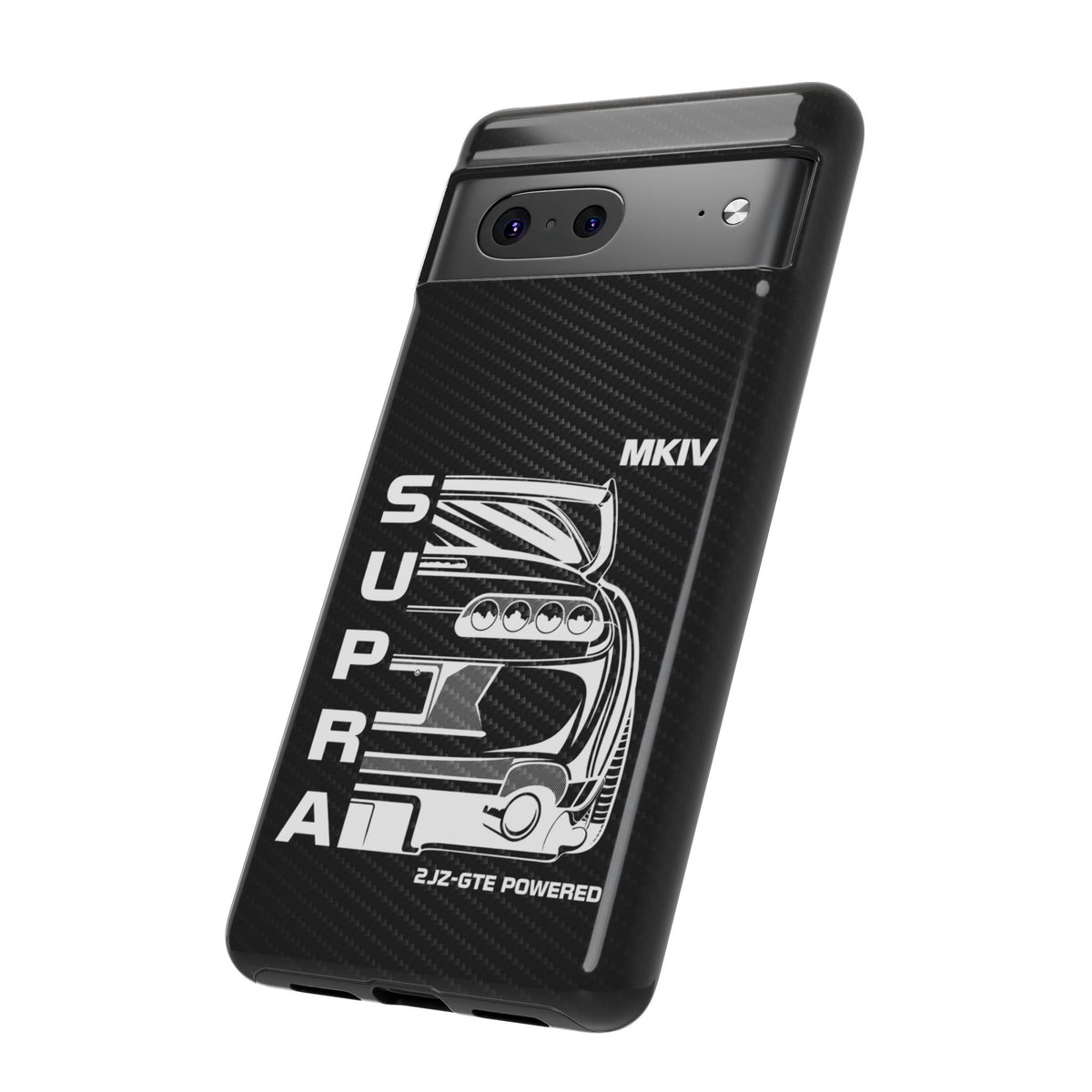 JDM Back View Tough Phone Case - Google Pixel 7, glossy, side view