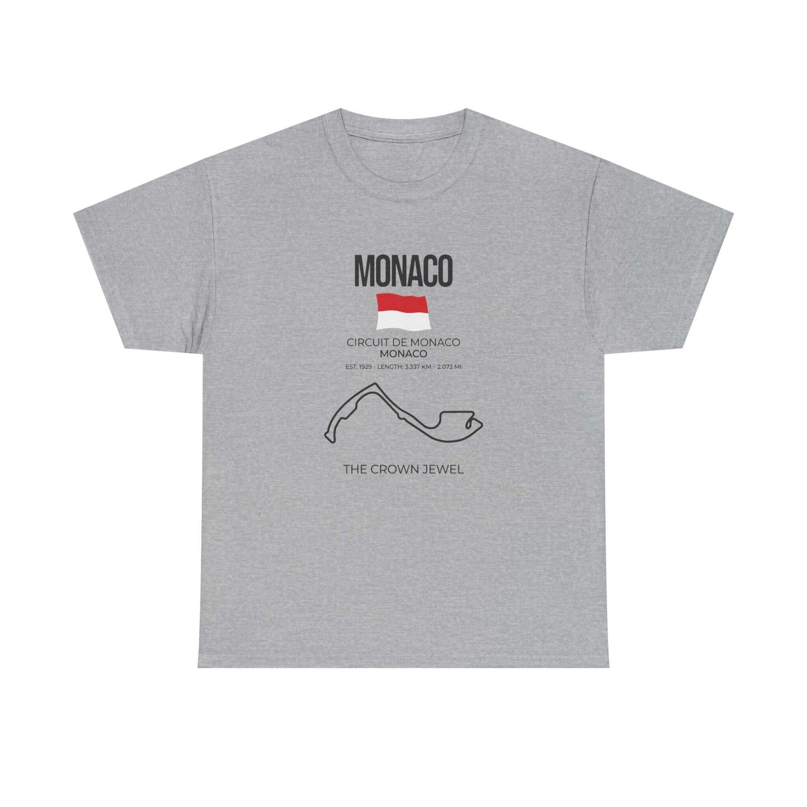 Man wearing Monaco Race Track T-Shirt shirt - car enthusiast gift