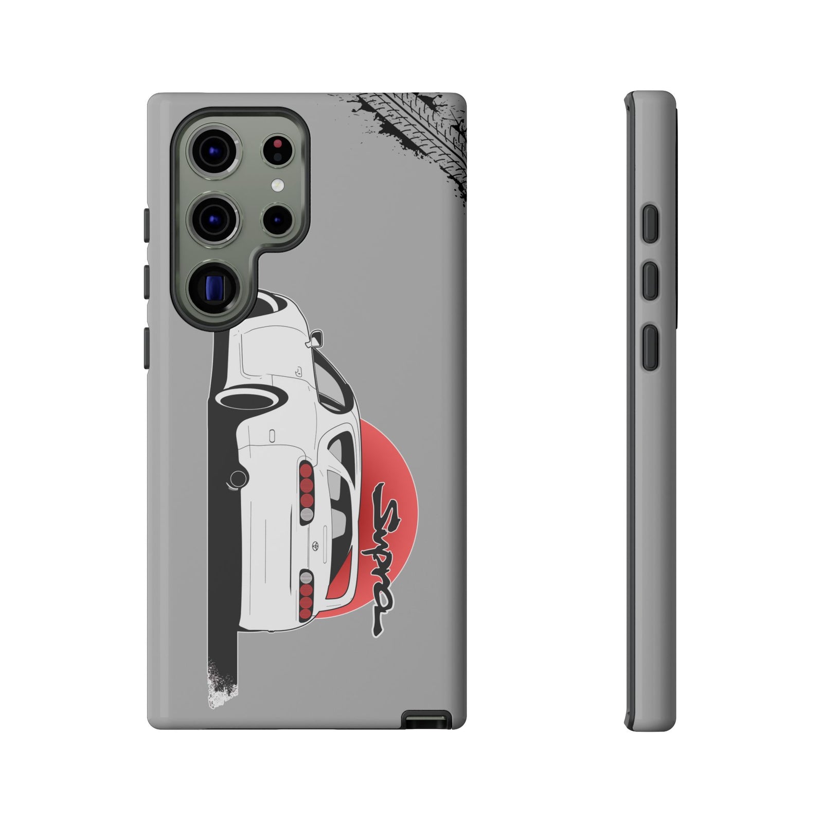 MKIV A80 Supra 2JZ Beast Tough Phone Case - Samsung Galaxy S23 Ultra, glossy, front and side view