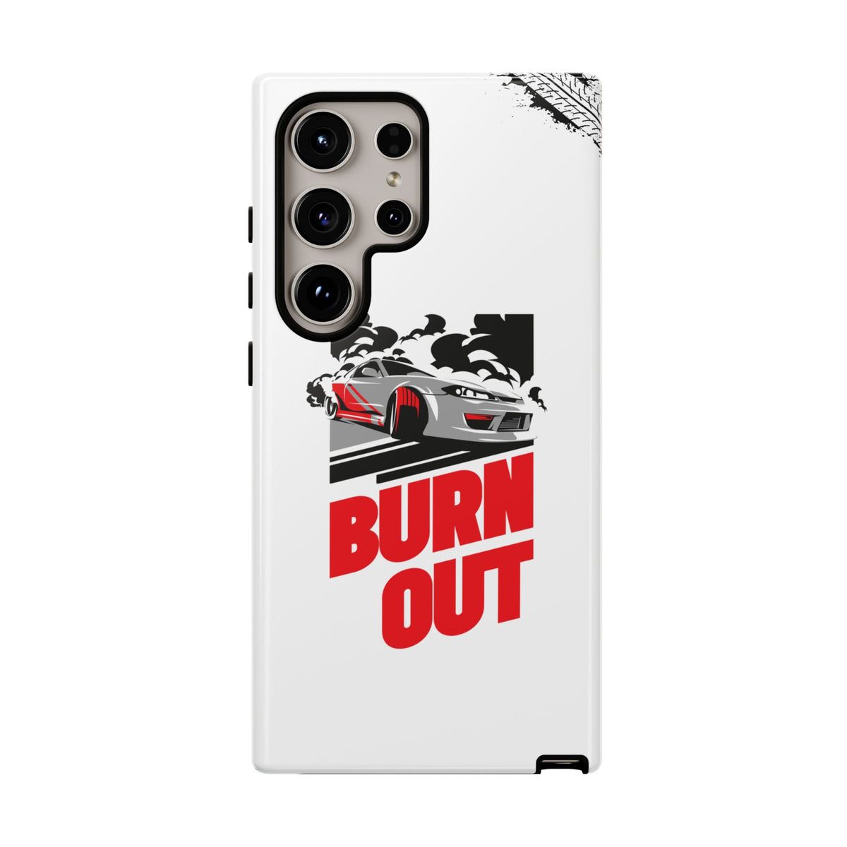 JDM Burnout Tough Car Phone Case - Samsung Galaxy S24 Ultra, glossy, front view
