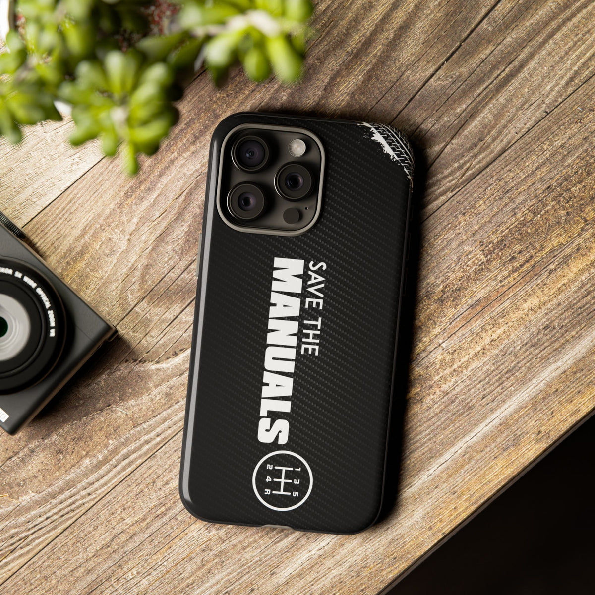 Save The Manuals Tough Phone Case | Manual Transmission Car Guy Gift