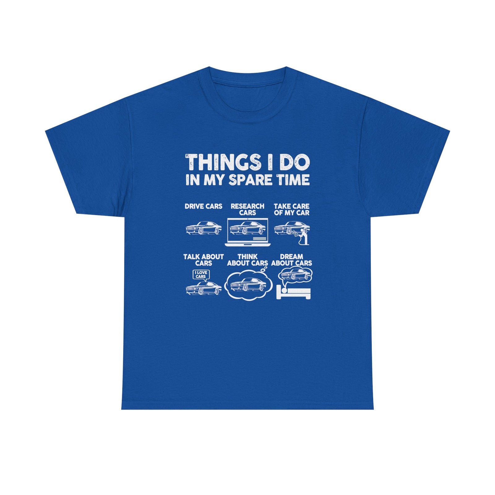 Things I Do in My Spare Time T-Shirt shirt color variant - car guy gift