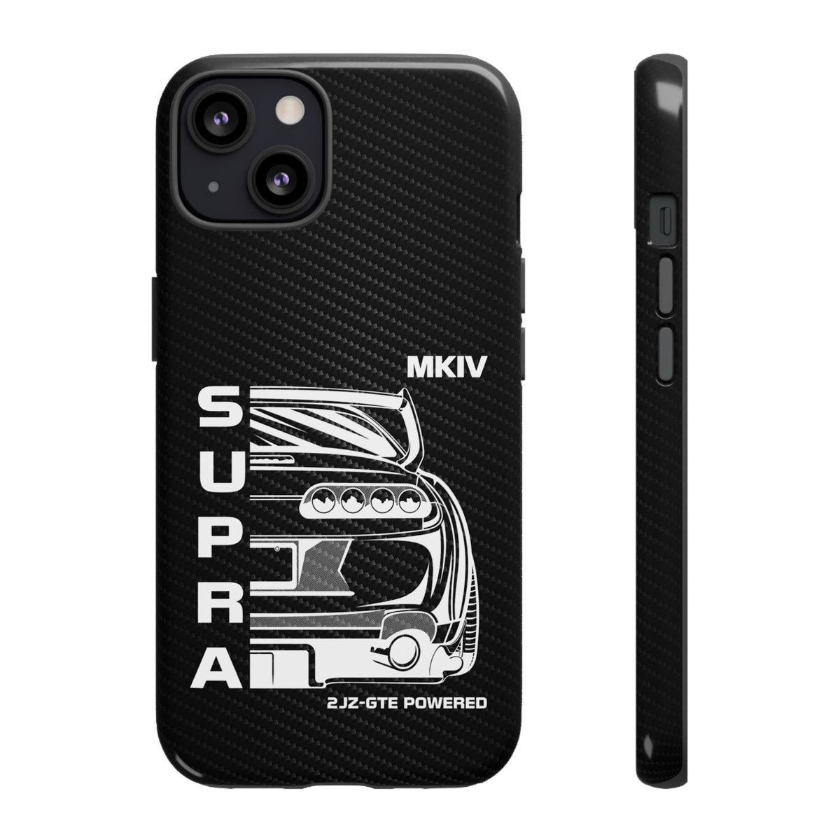 JDM Back View Tough Phone Case - iPhone 13, glossy, front and side view