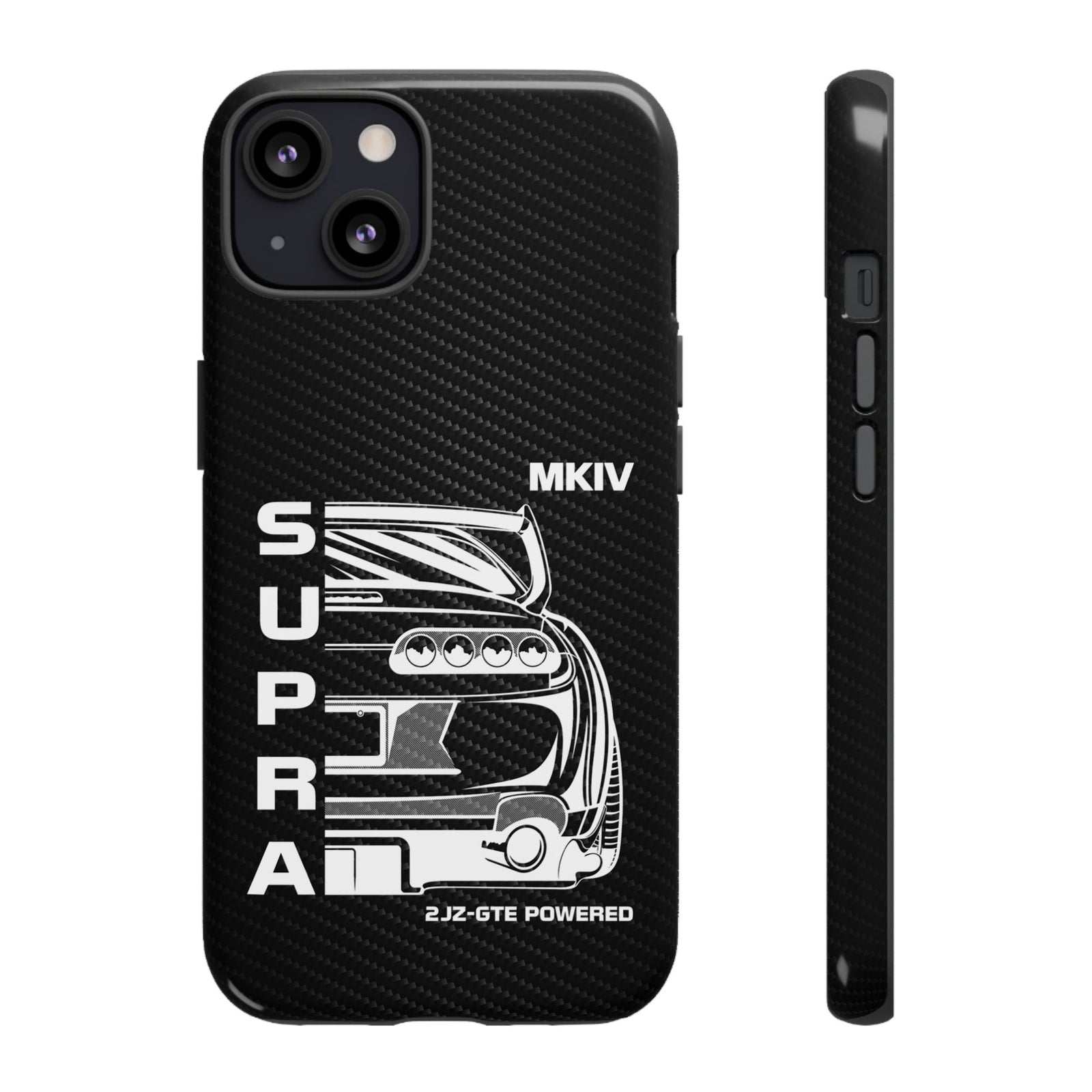 JDM Back View Tough Phone Case - iPhone 13, glossy, front and side view