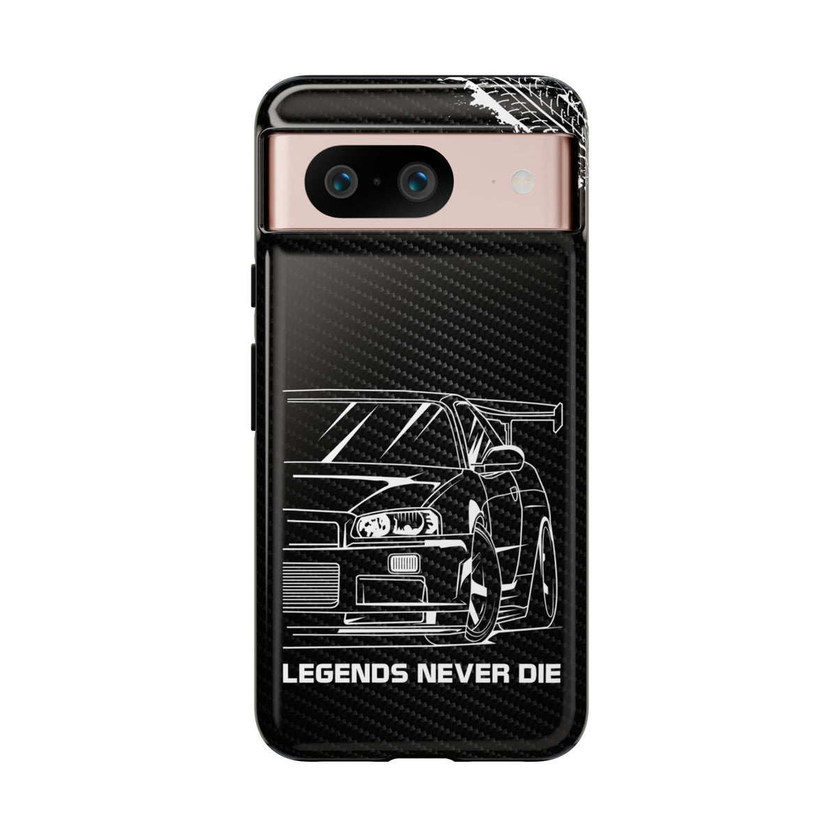 JDM Legends Never Die Tough Phone Case - Google Pixel 8, glossy, front view