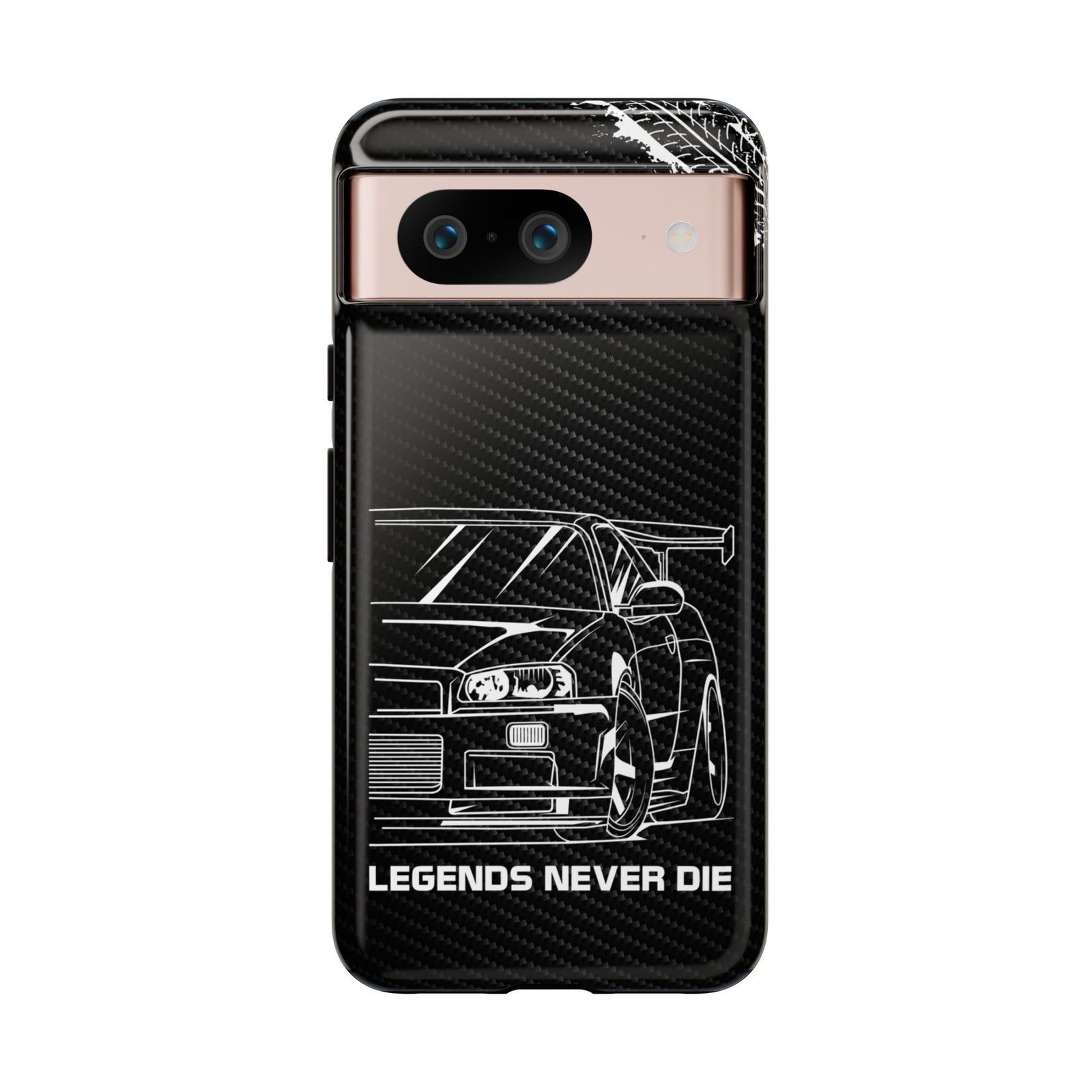 JDM Legends Never Die Tough Phone Case - Google Pixel 8, glossy, front view
