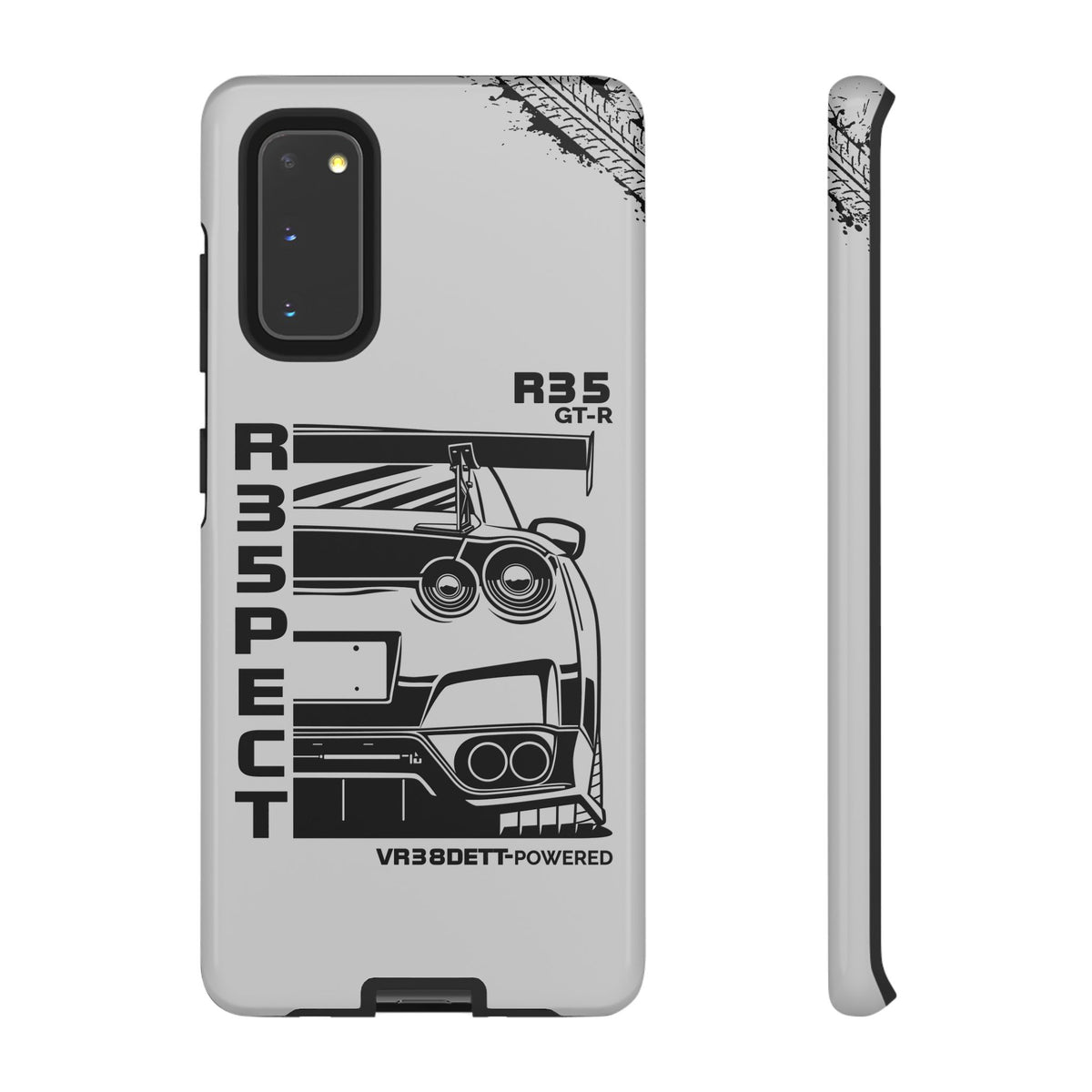 JDM Front View Tough Phone Case - Samsung Galaxy S20, glossy, front and side view