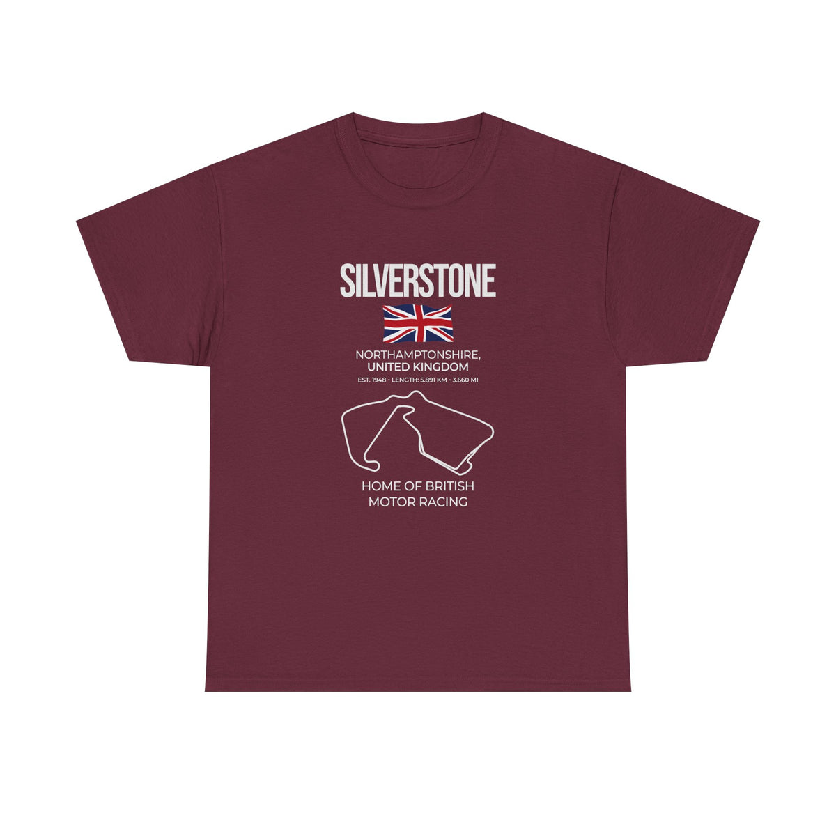 Silverstone Race Track T-Shirt tee - funny gift for car guys