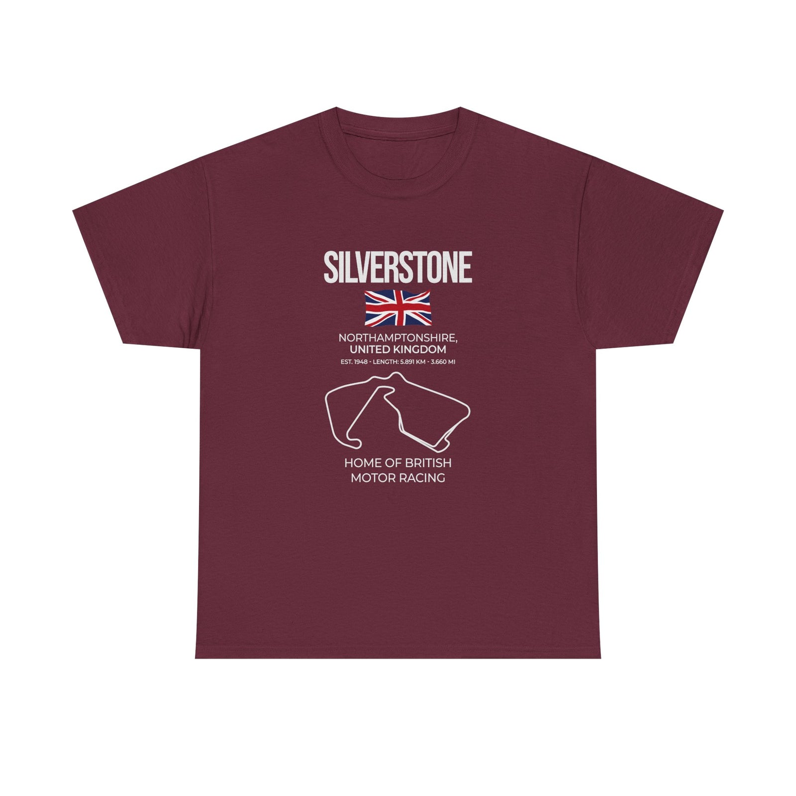 Silverstone Race Track T-Shirt tee - funny gift for car guys