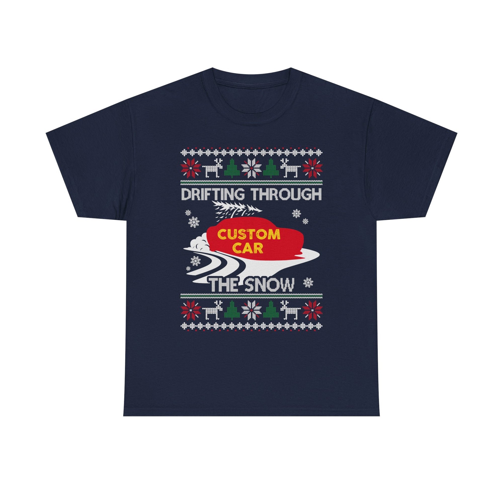 Custom Ugly Christmas Car T-Shirt