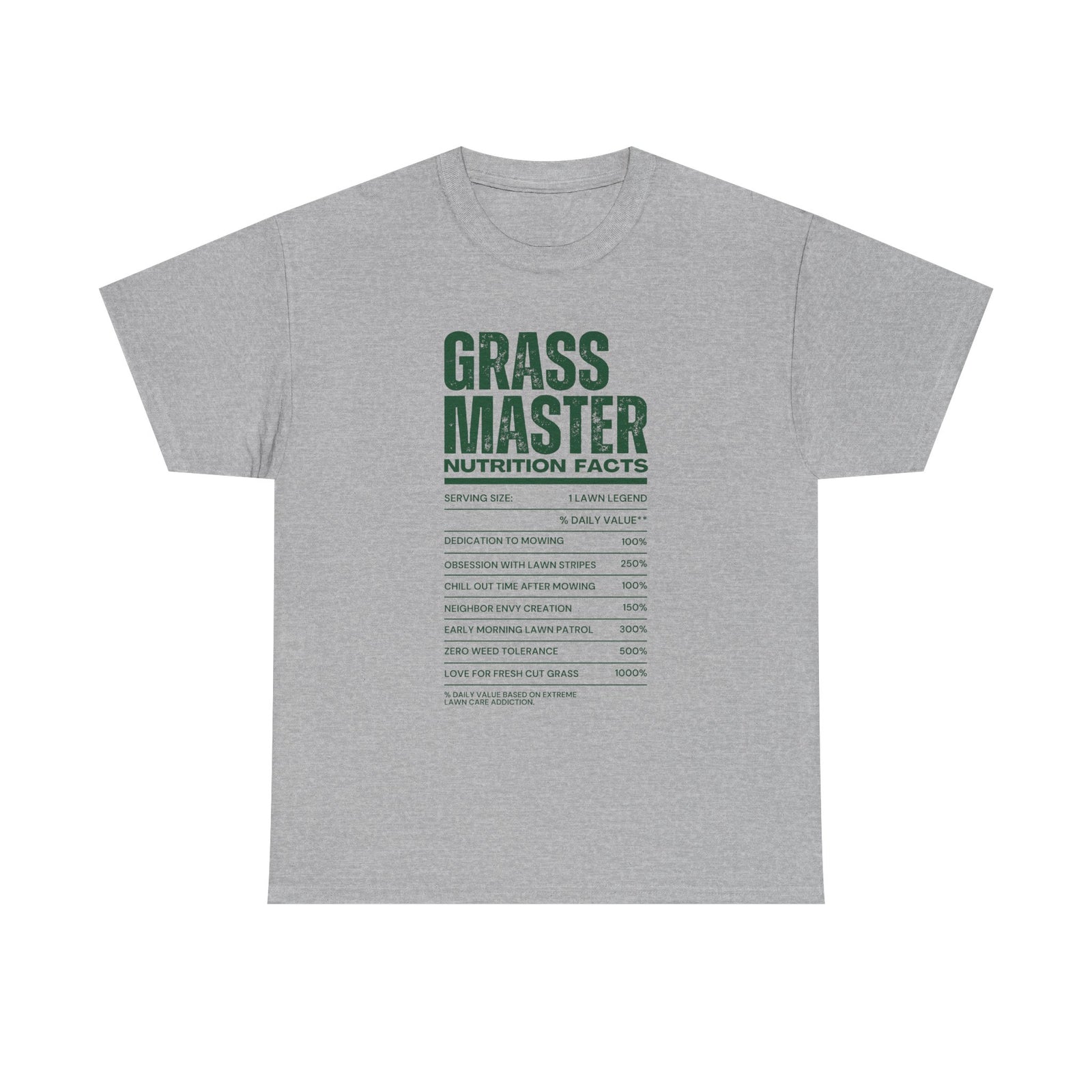 Grass Master Lawn Care shirt back view - mowing humor t-shirt