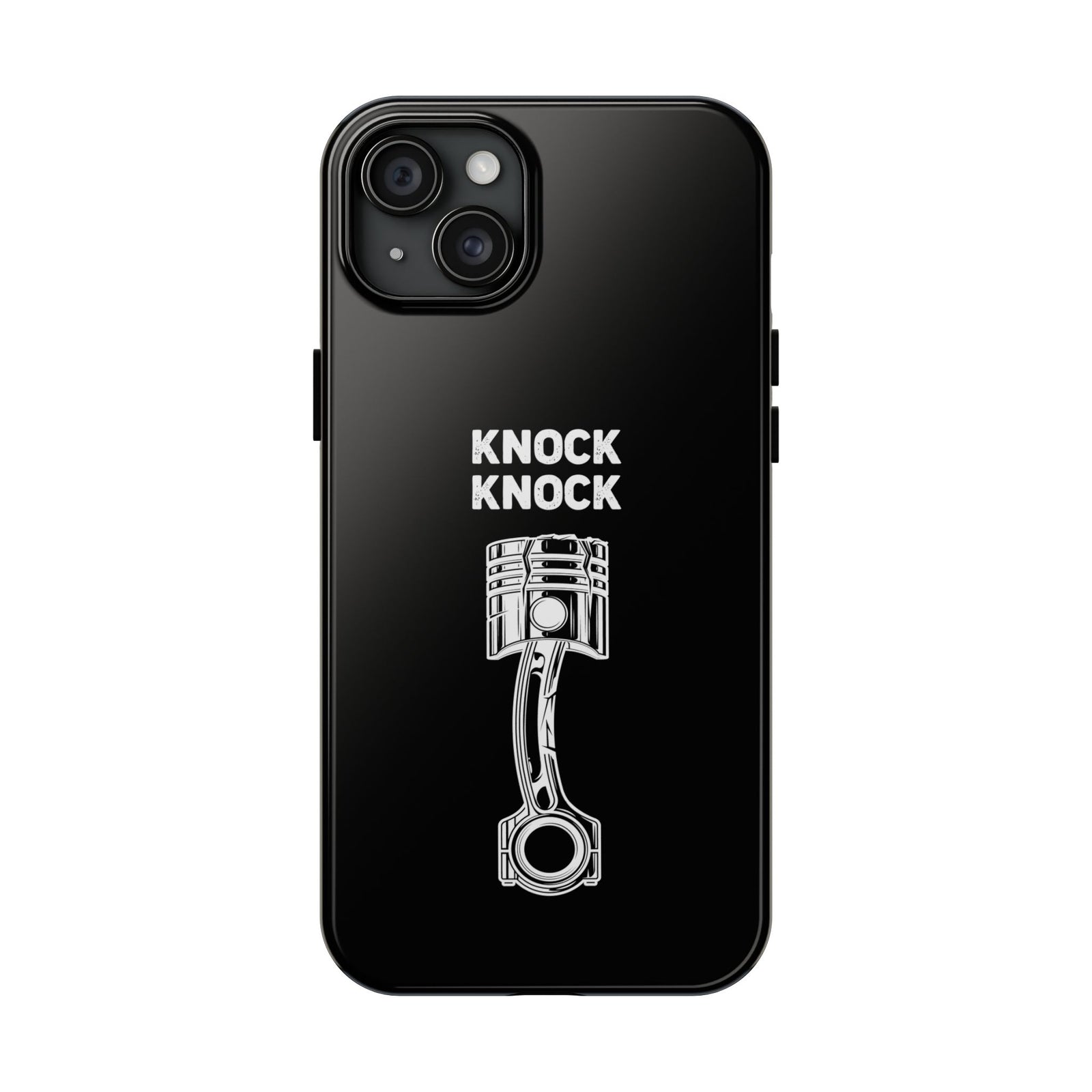 Knock Knock Broken Piston Phone Case | Funny Mechanic Car Guy Gift