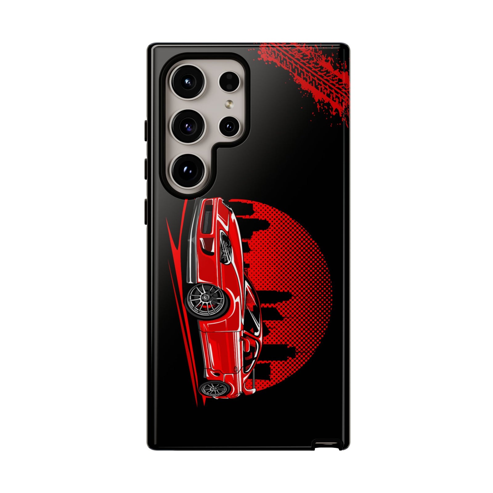 MKIV A80 Supra 2JZ Red City Tough Phone Case | JDM Car Guy Gift
