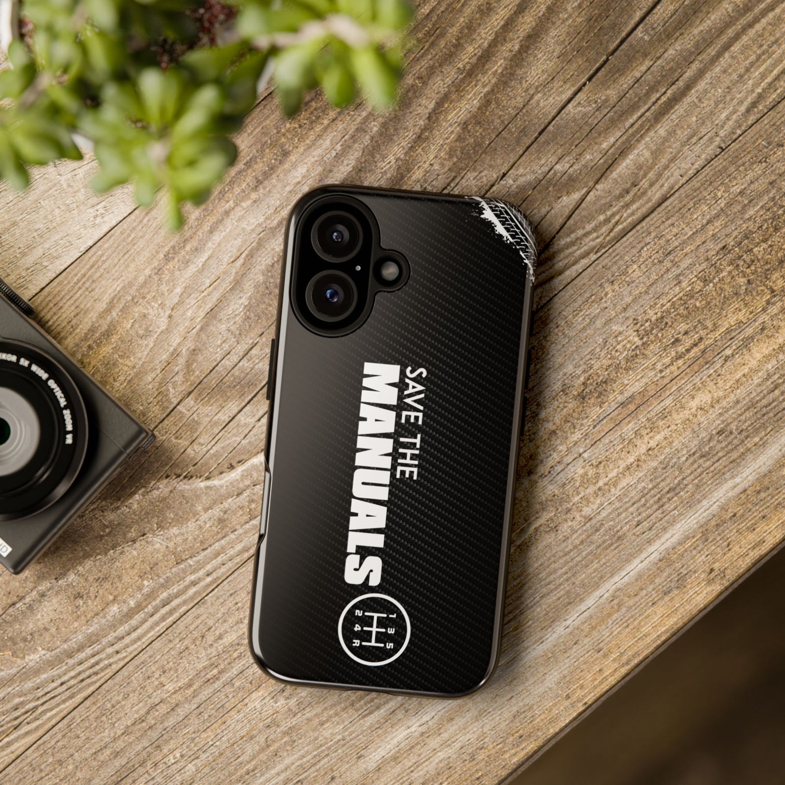 Save The Manuals Tough Phone Case | Manual Transmission Car Guy Gift
