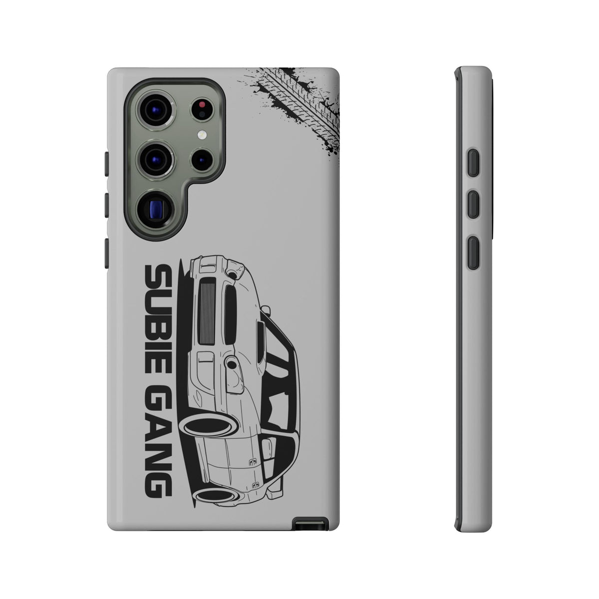 JDM Gang Tough Phone Case - Samsung Galaxy S23 Ultra, glossy, front and side view