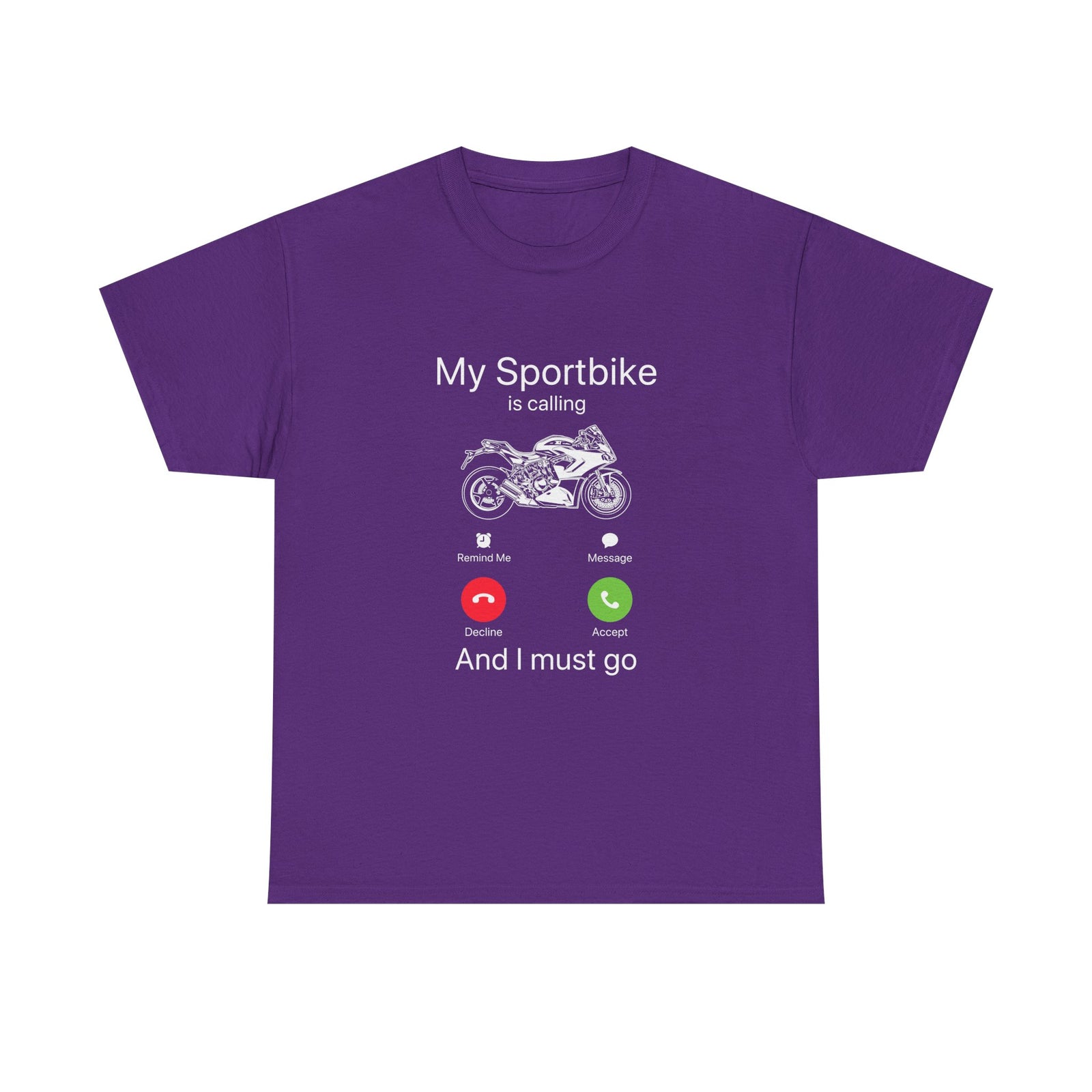 My Sportbike is Calling t-shirt - military green biker shirt - sportbike rider gift
