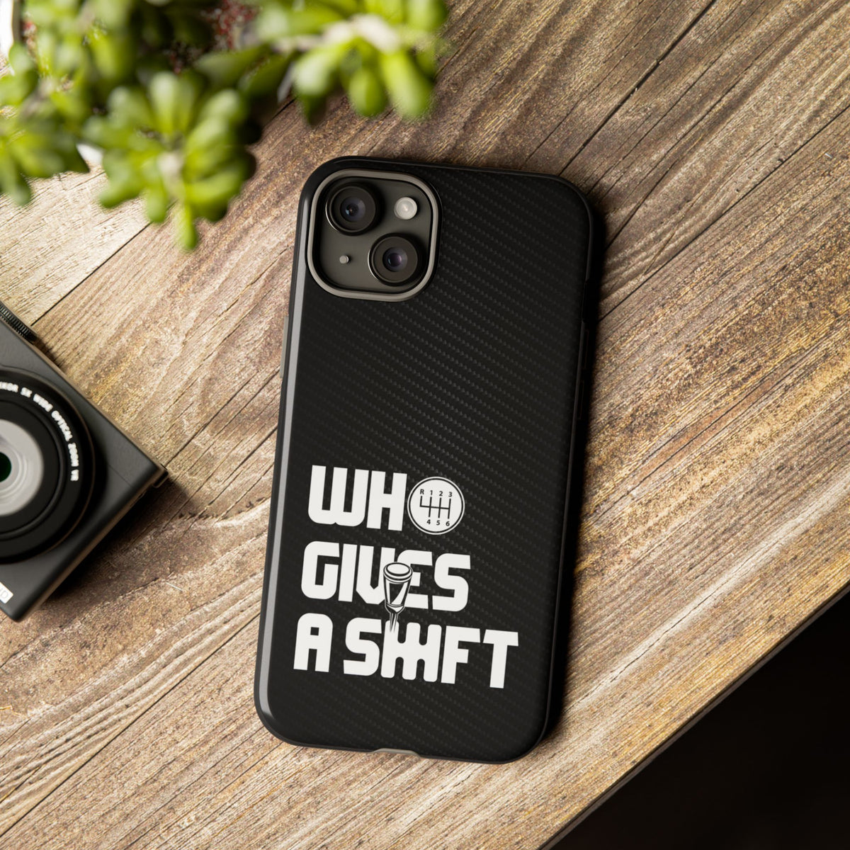 Who Gives a Shift Car Tough Phone Case | Funny Car Guy Gift