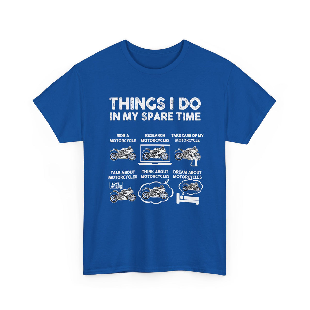 Things I Do In My Spare Time Motorcycle T-Shirt | Biker Gift Tee