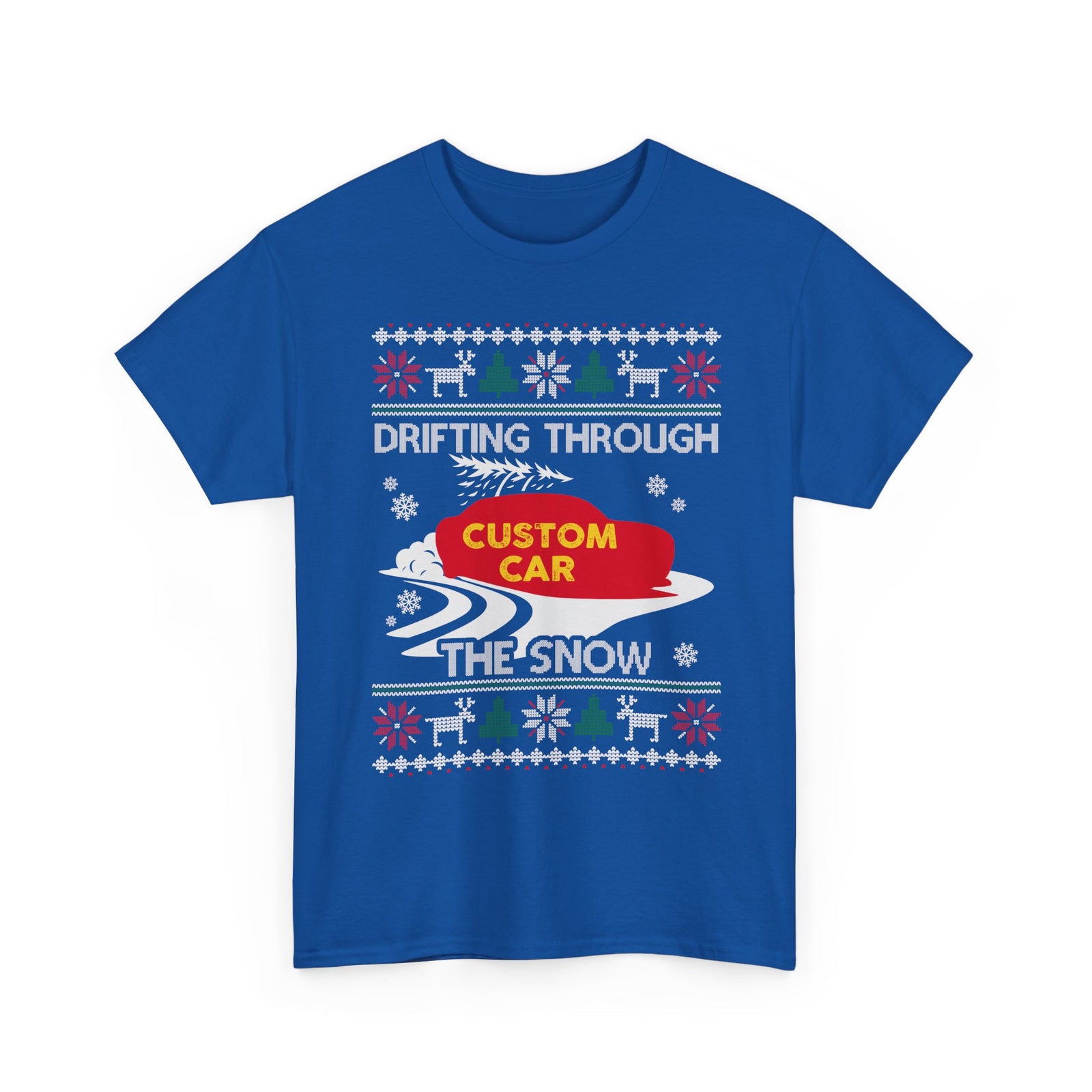 Custom Ugly Christmas Car T-Shirt