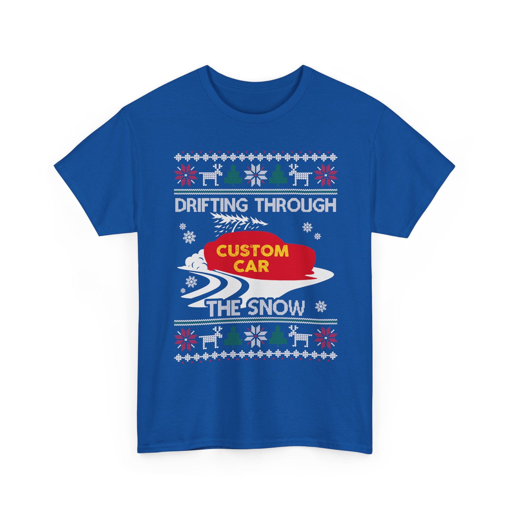 Custom Drift Car Christmas T-Shirt