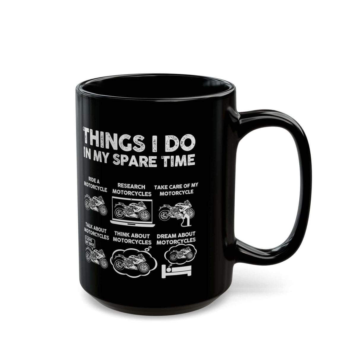 Things I Do in My Spare Time Sportsbike Mug coffee cup - gearhead gift idea