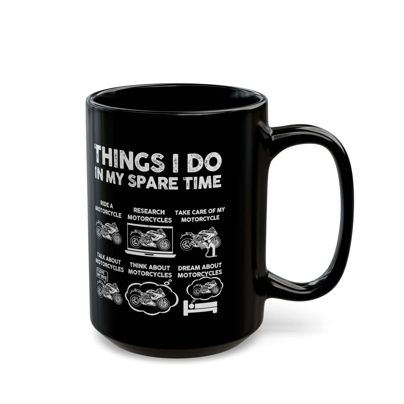 Things I Do in My Spare Time Sportsbike Mug coffee cup - gearhead gift idea