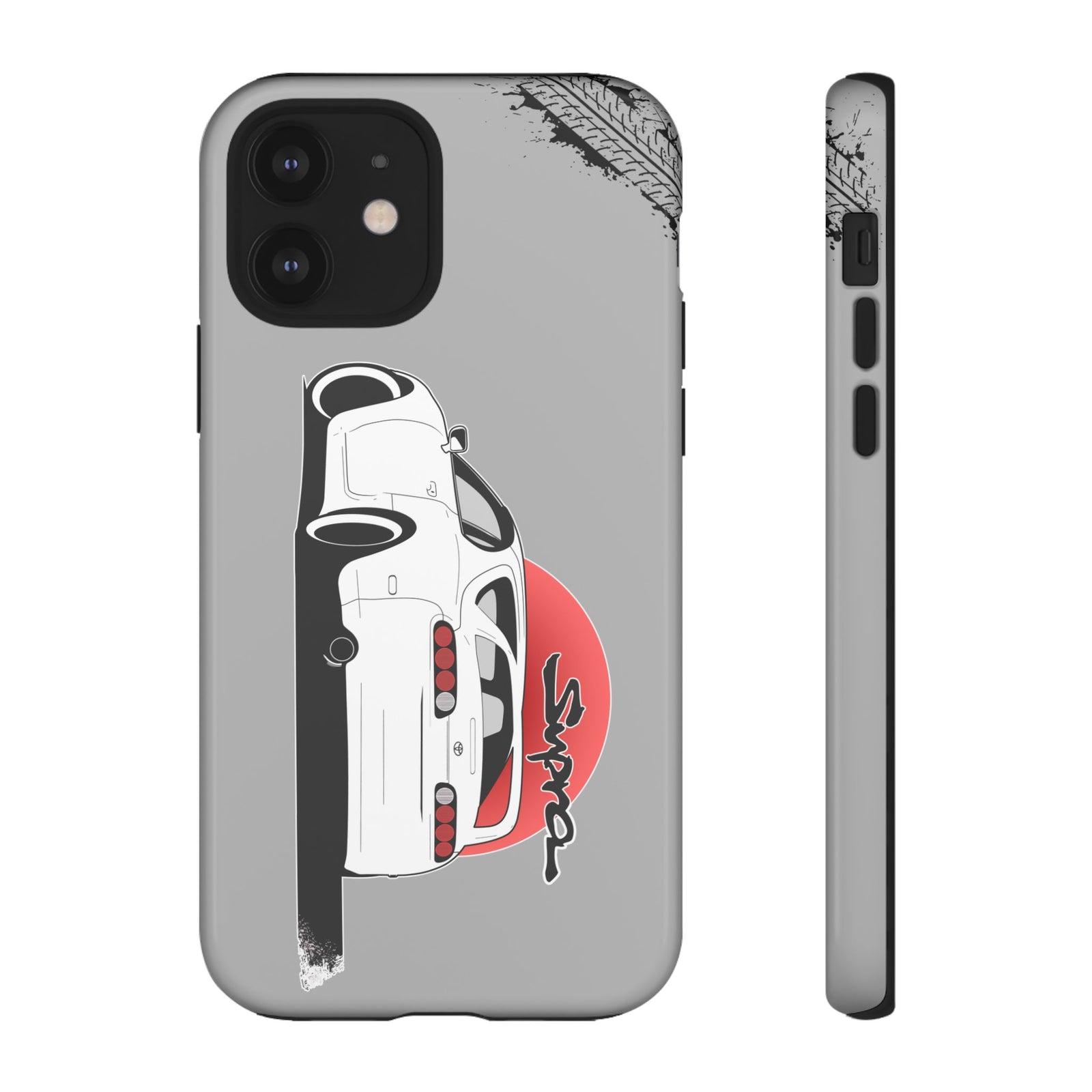 MKIV A80 Supra 2JZ Beast Tough Phone Case - iPhone 12, glossy, front and side view