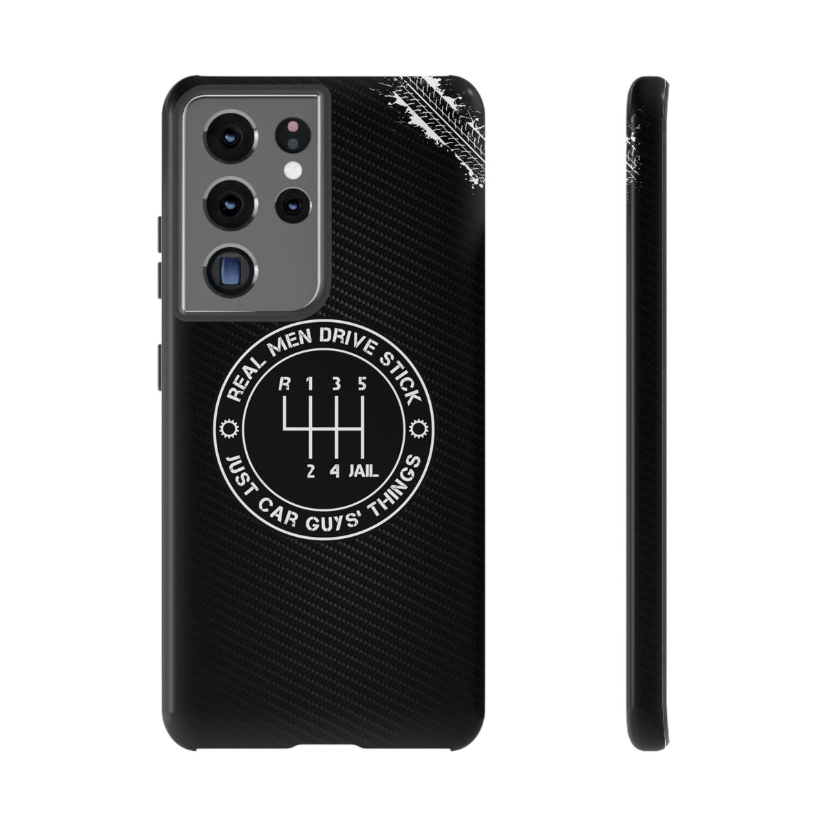Real Men Drive Stick Manual Transmission Tough Phone Case | Car Guy Gift