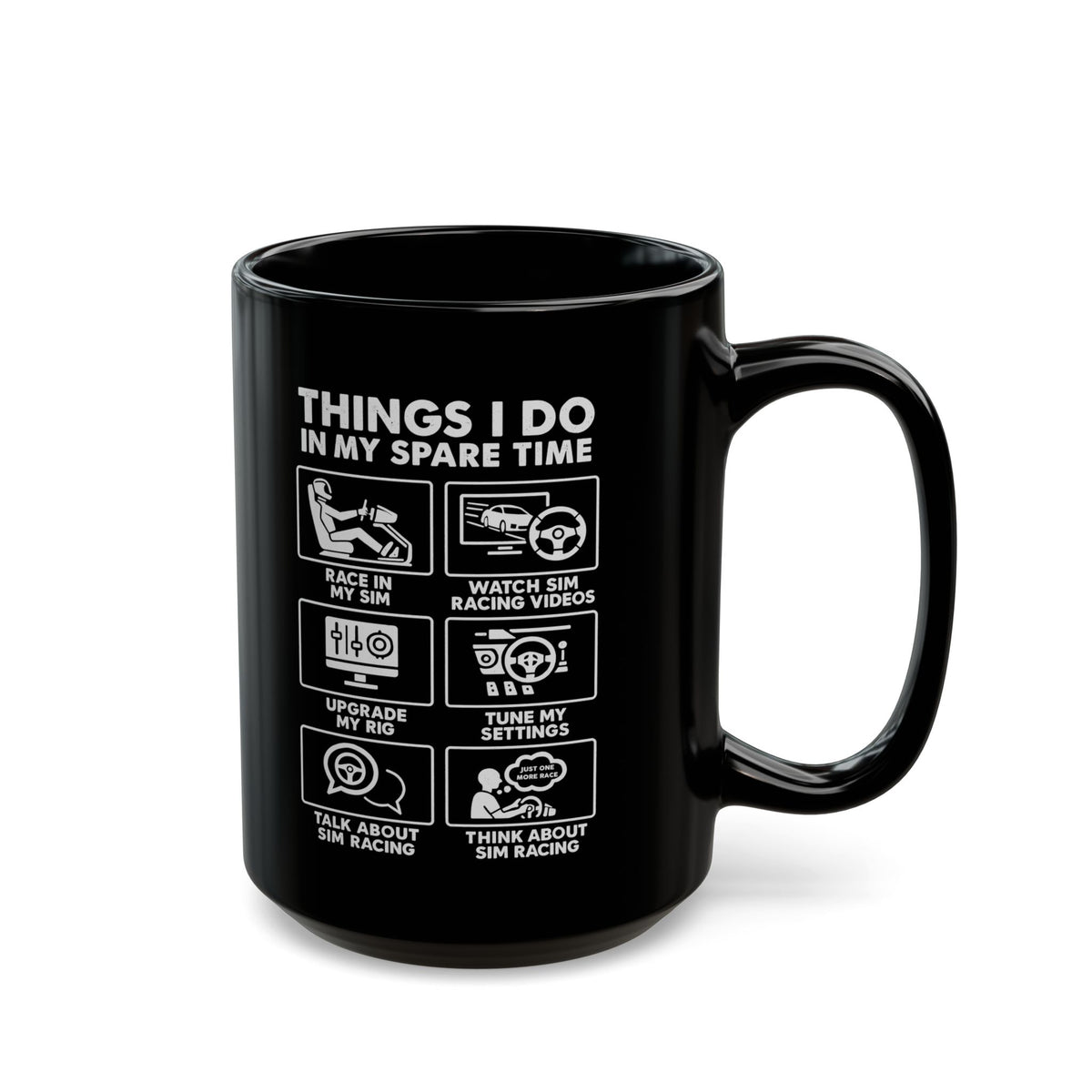 Sim Racing Things I Do In My Spare Time Mug mug - funny gift for car enthusiasts