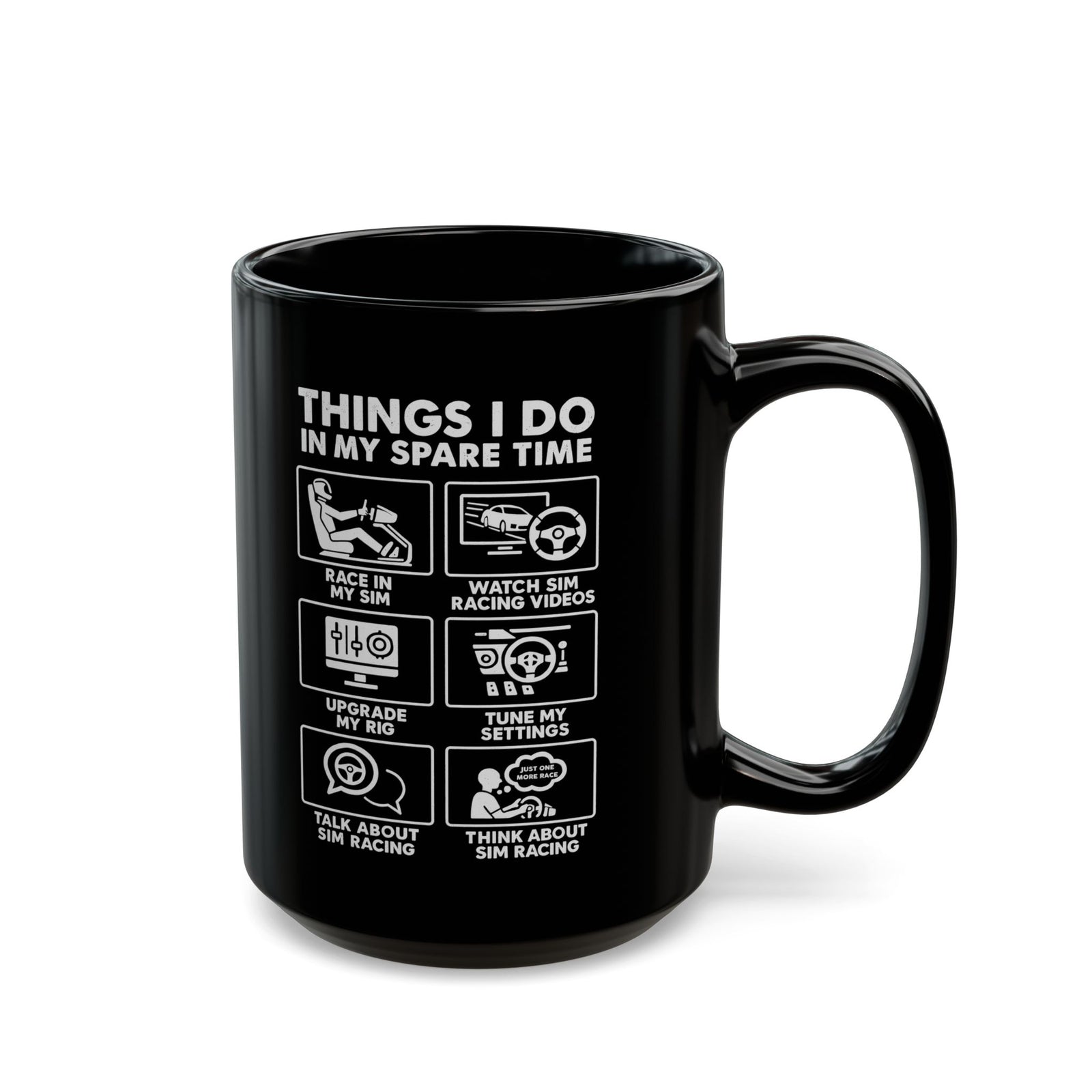Sim Racing Things I Do In My Spare Time Mug mug - funny gift for car enthusiasts