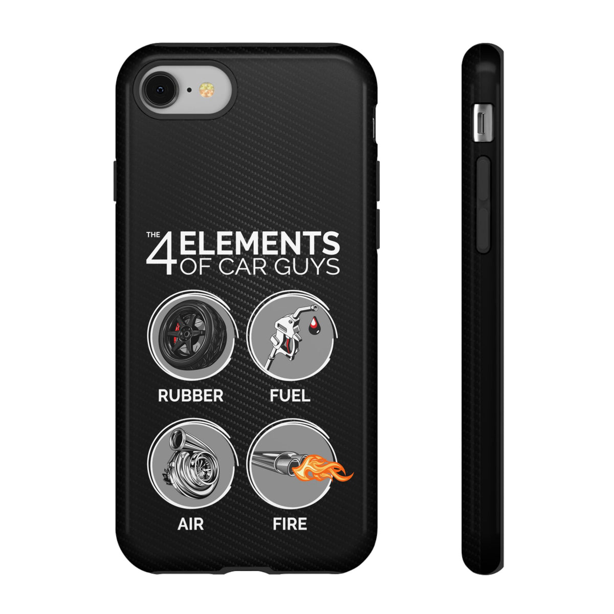The 4 Elements of Car Guys Tough Phone Case | Funny Car Lover Gift
