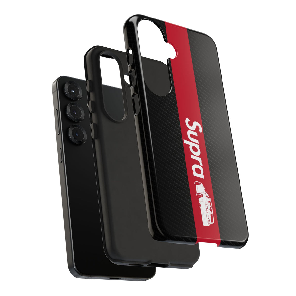 JDM Style Design Tough Phone Case - iPhone 15 Pro Max, glossy, front and back view
