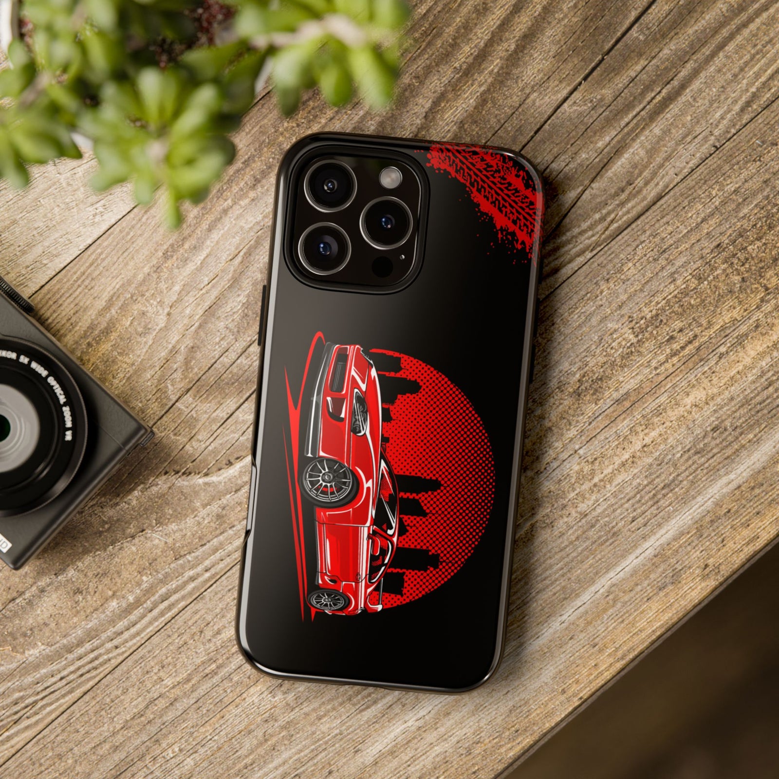 MKIV A80 Supra 2JZ Red City Tough Phone Case | JDM Car Guy Gift