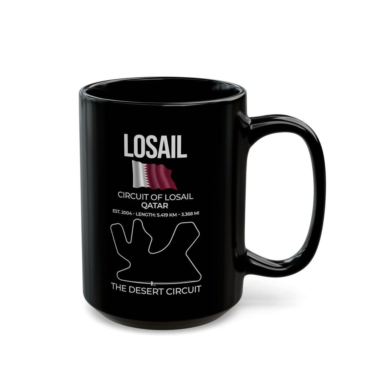 Losail Race Track Coffee Mug ceramic coffee mug - gift for car fans
