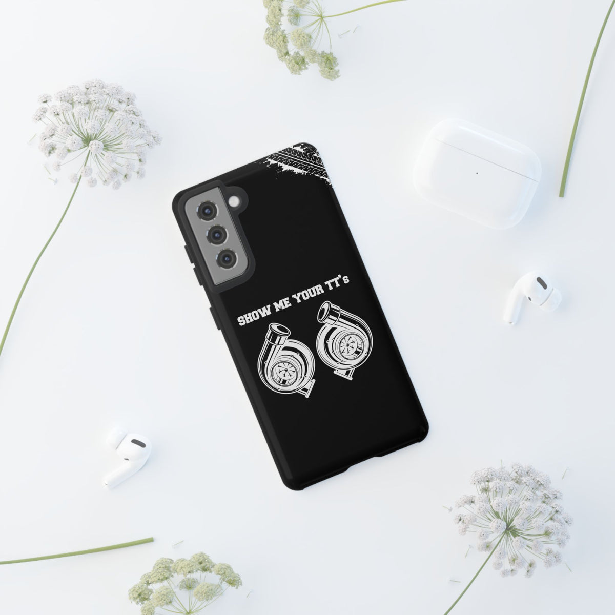 Show Me Your TTs Twin Turbo Tough Phone Case | Funny Car Guy Gift