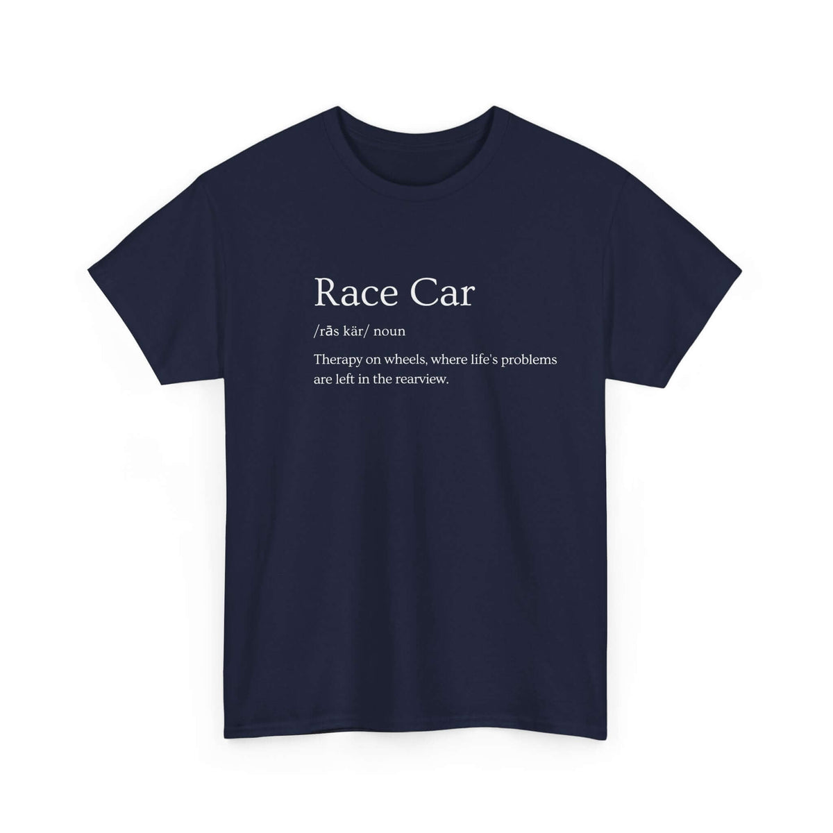 Race car definition tee - motorsport shirt for car enthusiasts