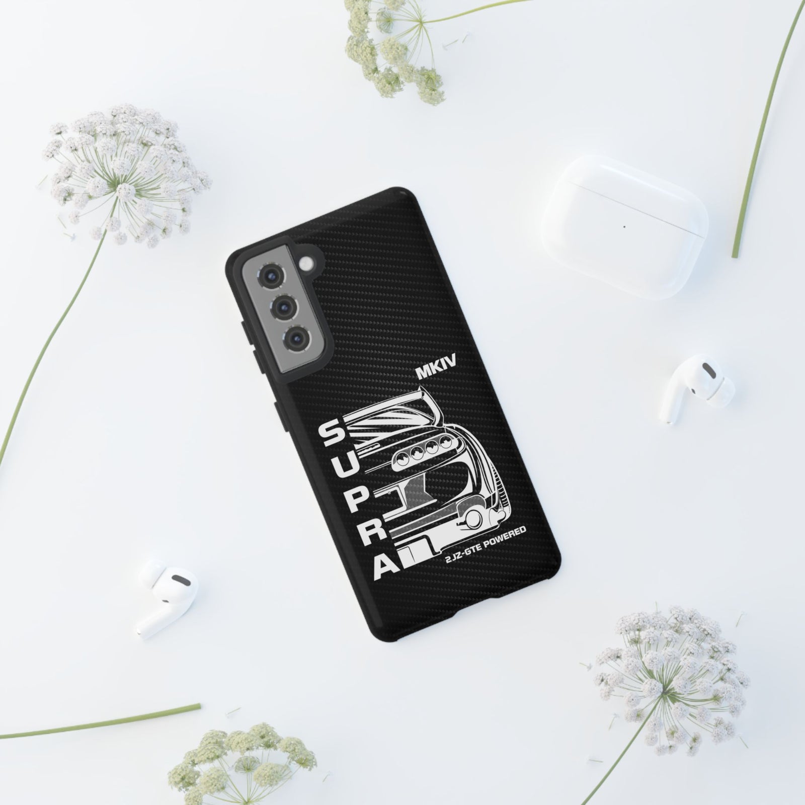 JDM Back View Tough Phone Case - Samsung Galaxy S21, glossy, lifestyle photo