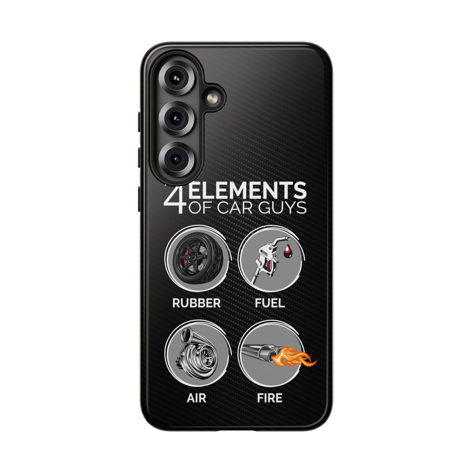 The 4 Elements of Car Guys Tough Phone Case | Funny Car Lover Gift