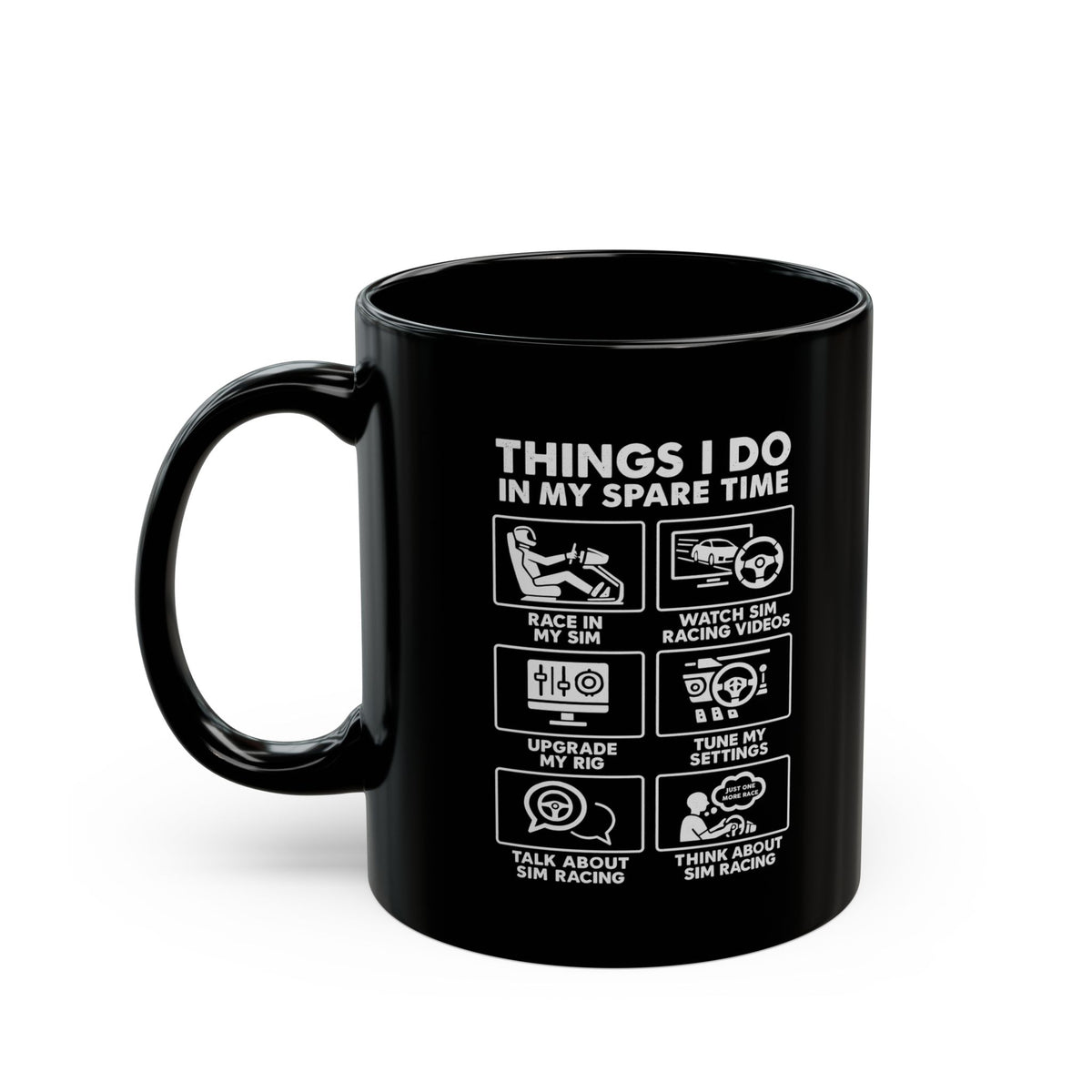 Sim Racing Things I Do In My Spare Time Mug funny mug - automotive enthusiast gift
