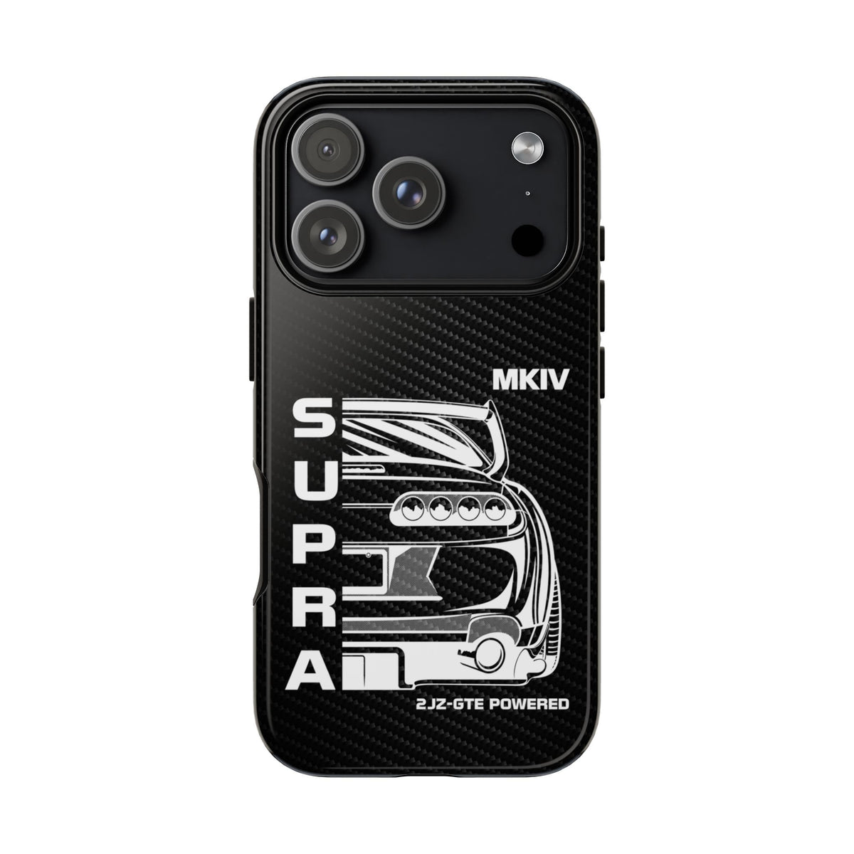 JDM Back View Tough Phone Case - iPhone 17 Pro, glossy, front view