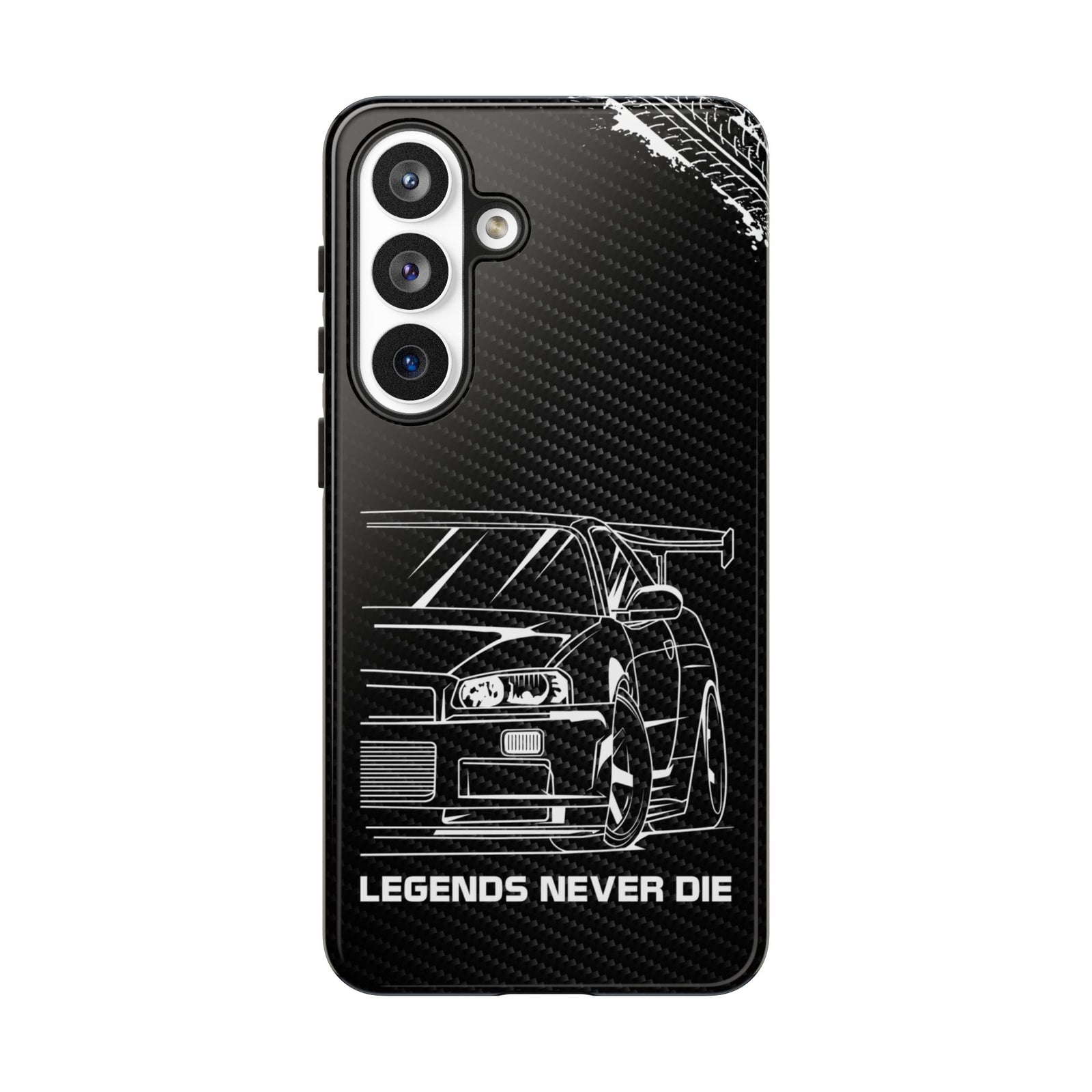 JDM Legends Never Die Tough Phone Case - Samsung Galaxy S26 Plus, glossy, front view