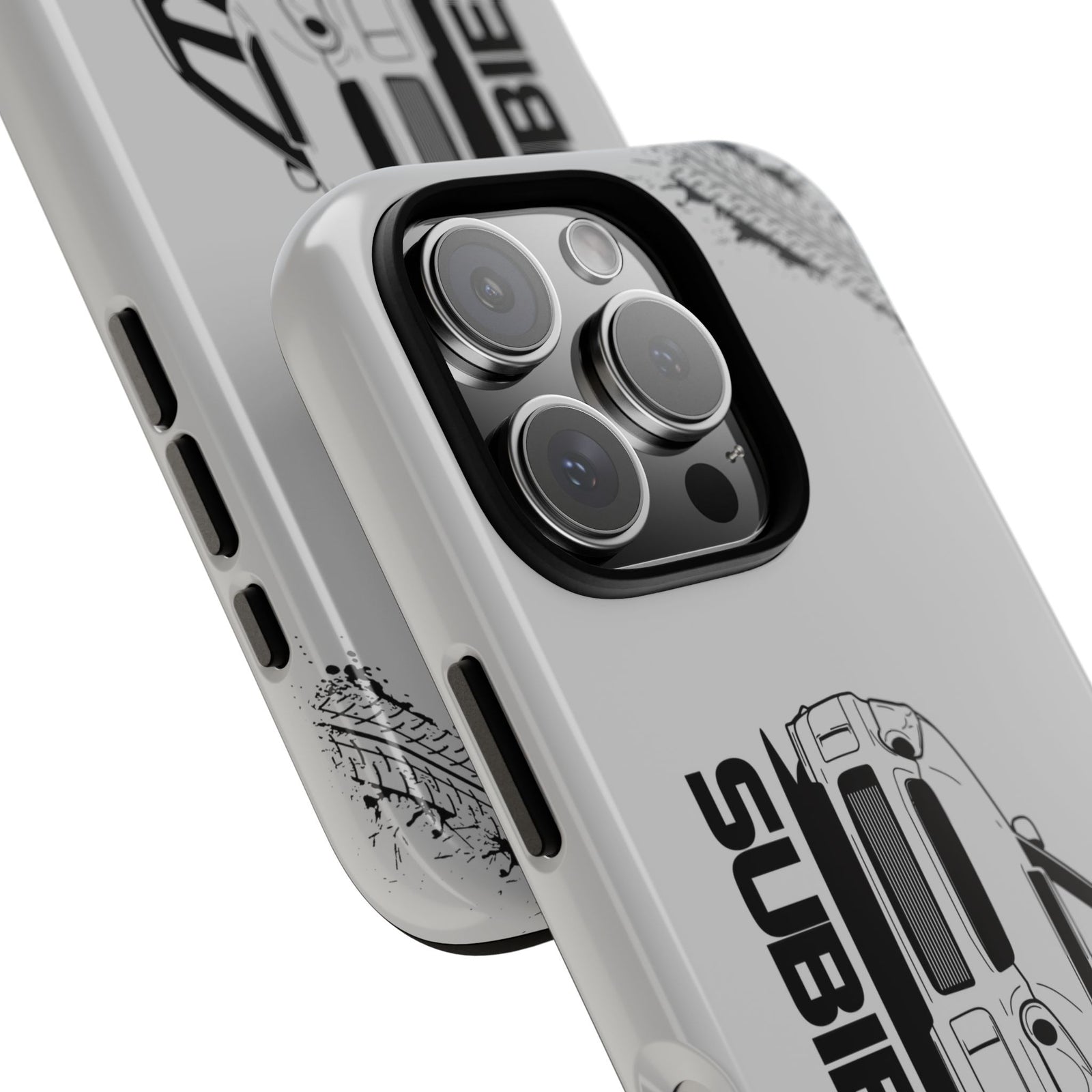 JDM Gang Tough Phone Case - iPhone 16 Pro, glossy, camera cutout close-up