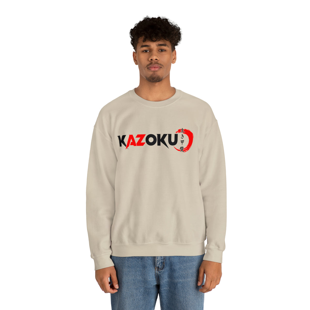 KAZOKU Sweatshirt Red - Design 1