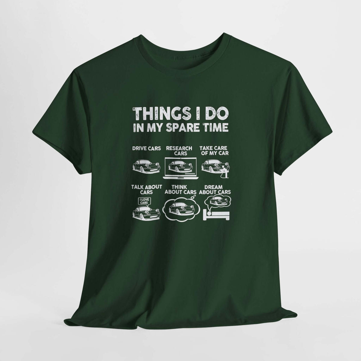Things I Do in My Spare Time car t-shirt - car guy gift tee