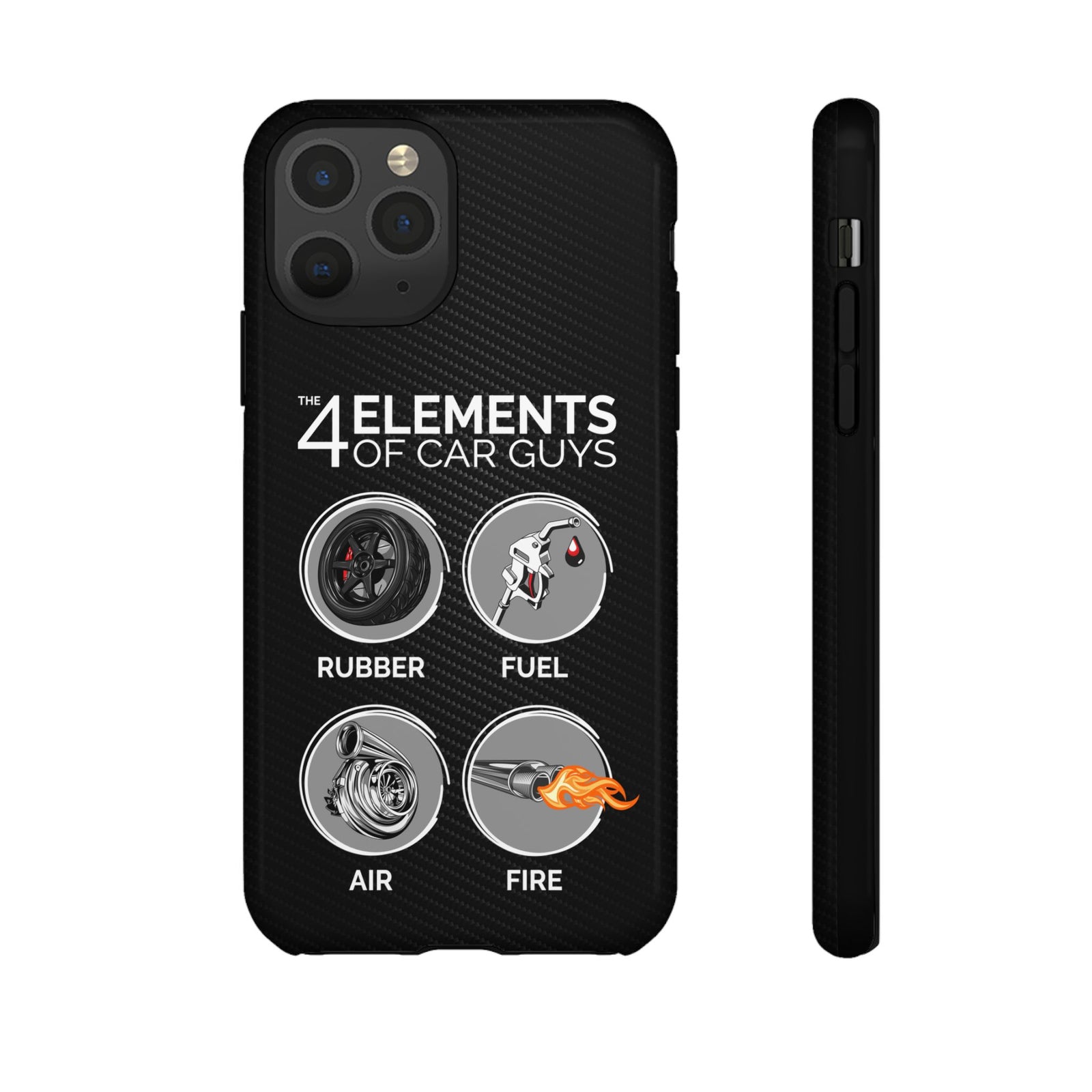 The 4 Elements of Car Guys Tough Phone Case | Funny Car Lover Gift