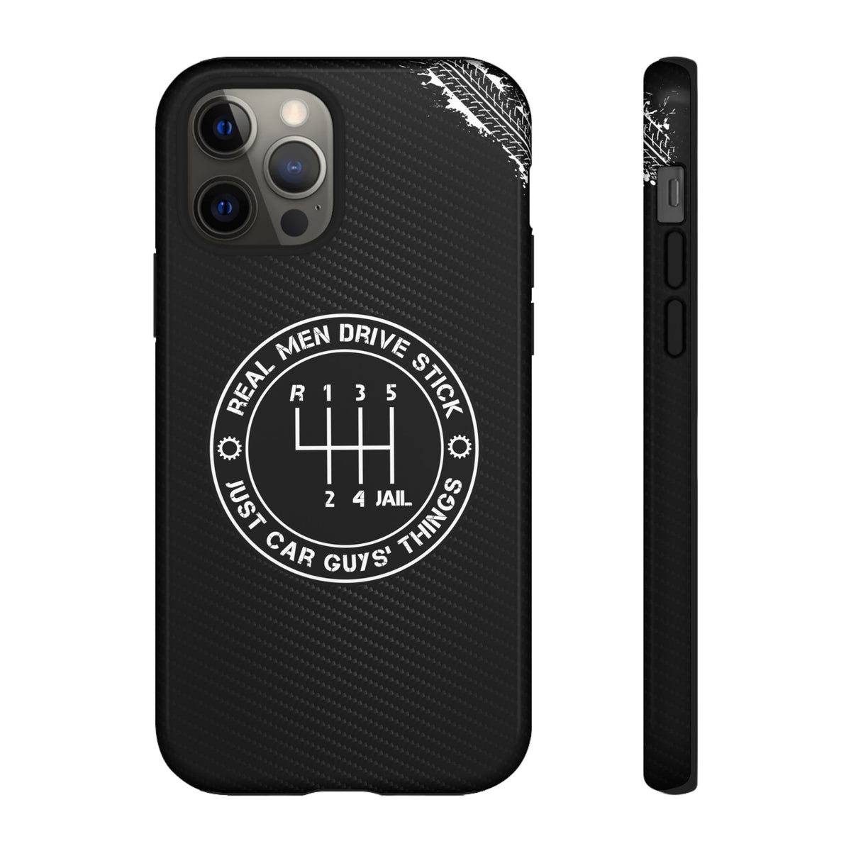 Real Men Drive Stick Manual Transmission Tough Phone Case | Car Guy Gift