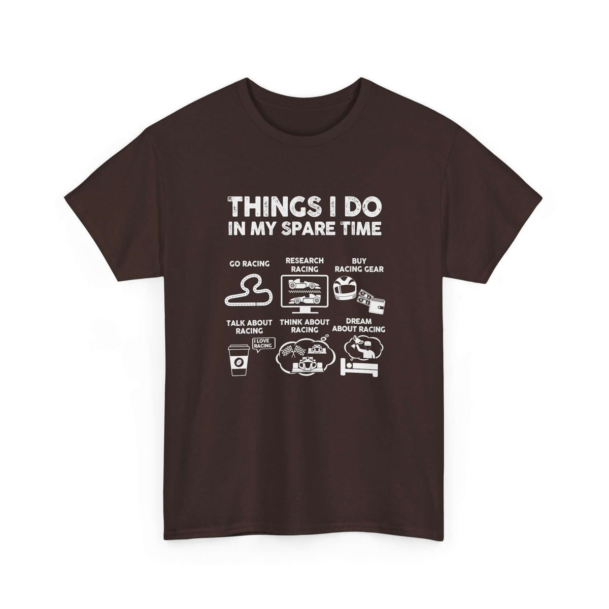 Things I Do in My Spare Time Racing T-Shirt t-shirt variant - automotive enthusiast gift