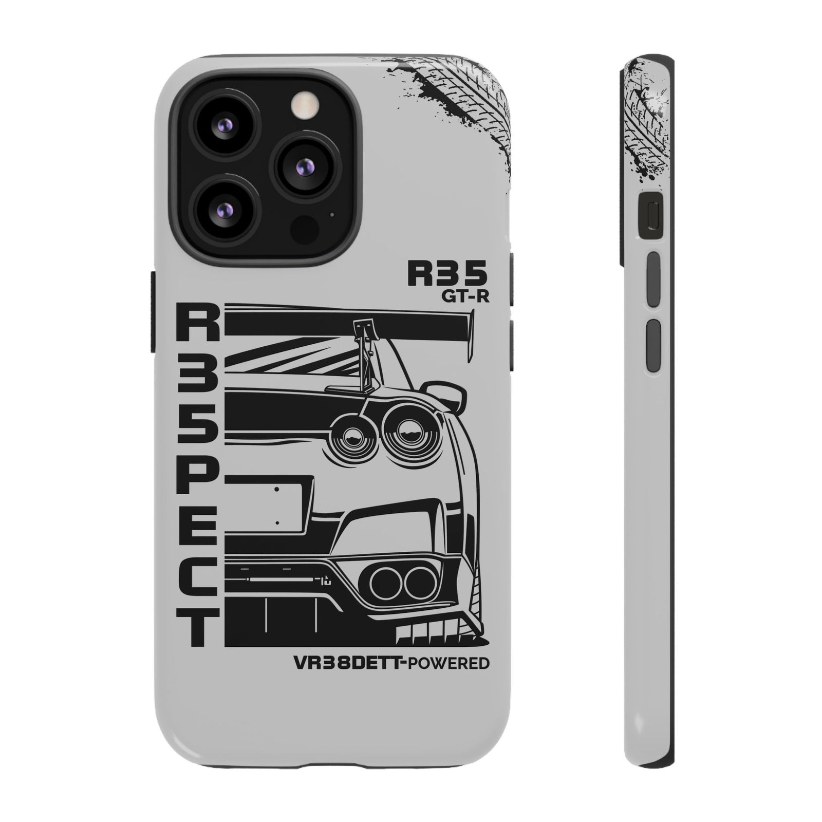 JDM Front View Tough Phone Case - iPhone 13 Pro, glossy, front and side view