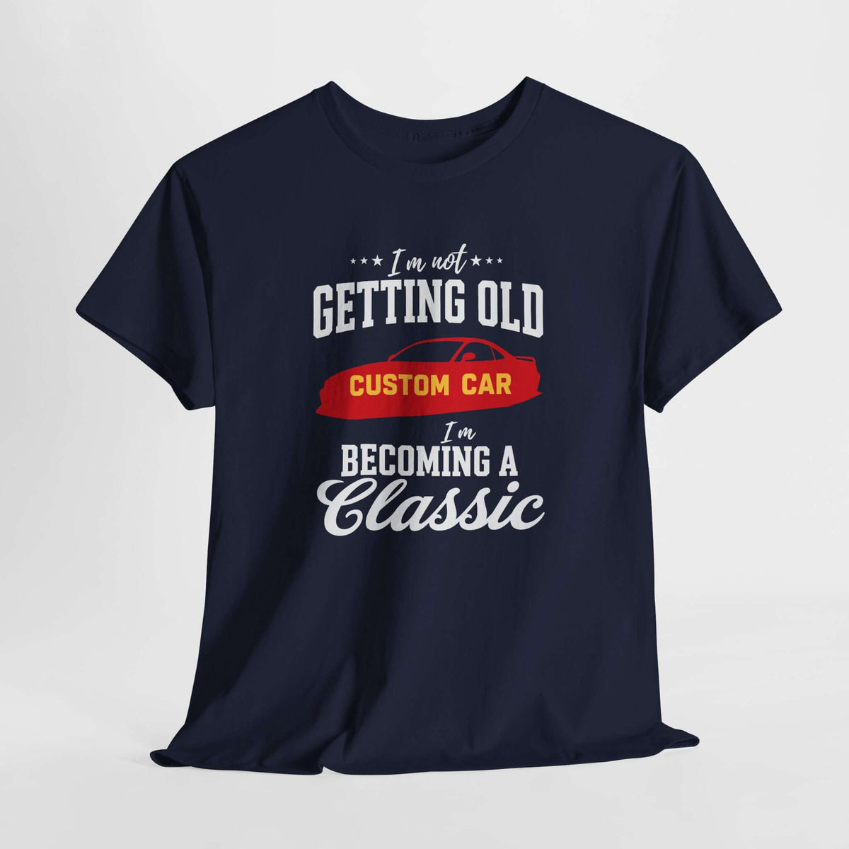 Becoming a Classic car t-shirt lifestyle photo | Custom car guy tee | 365CarMods